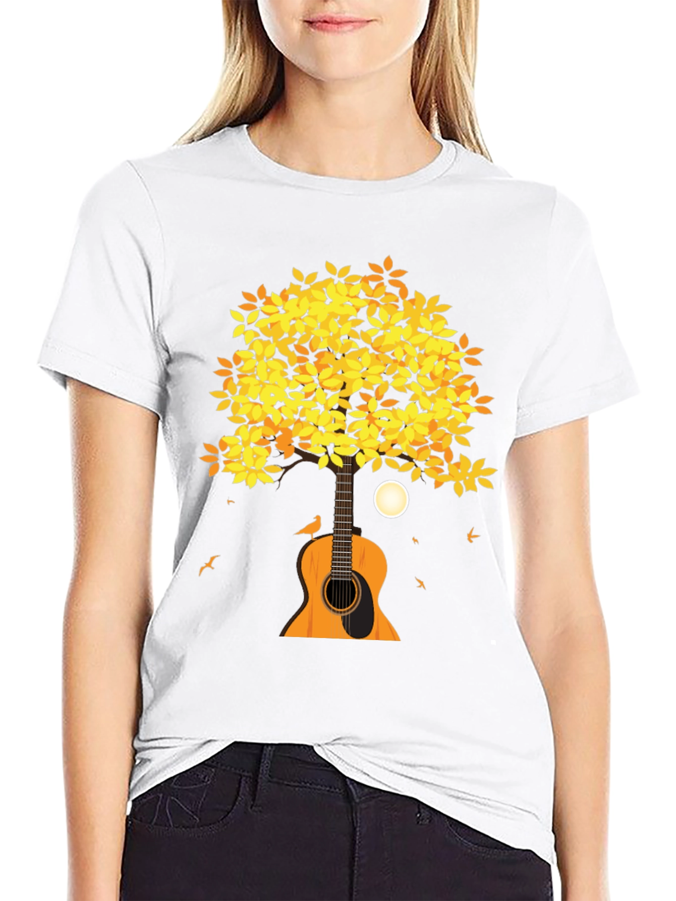 Guitar Tree Graphic Tee - Music Lovers T-Shirt