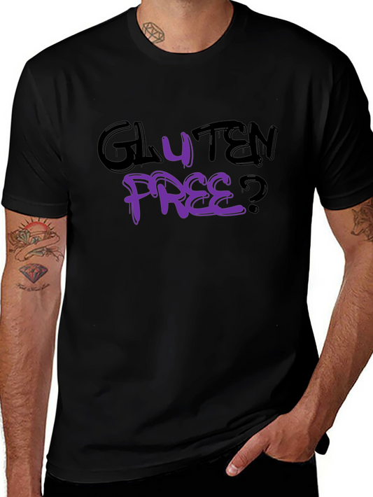 Gluten Free? Graphic Black T-Shirt