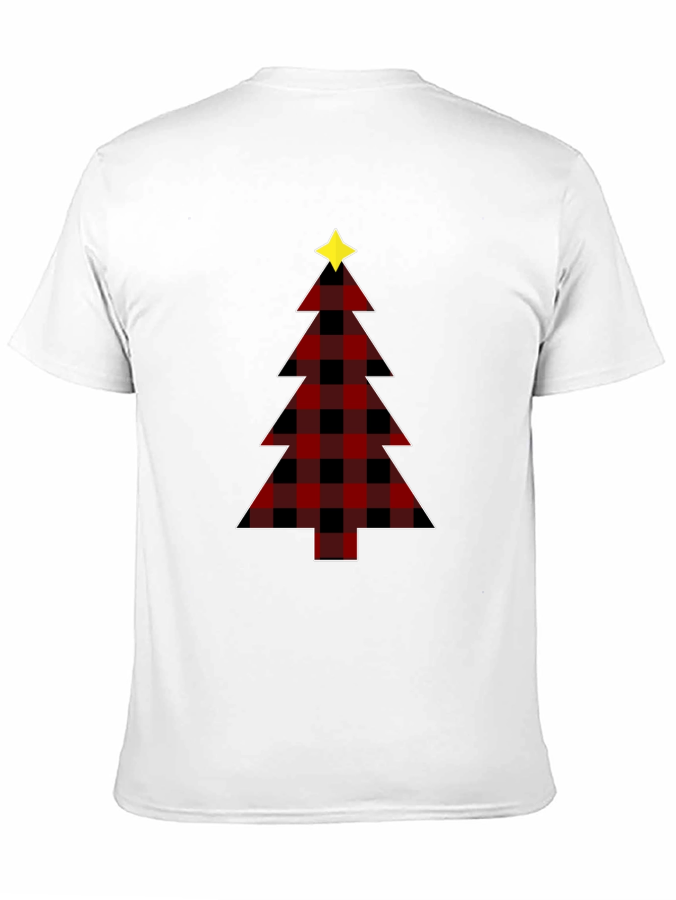Plaid Christmas Tree Graphic Tee