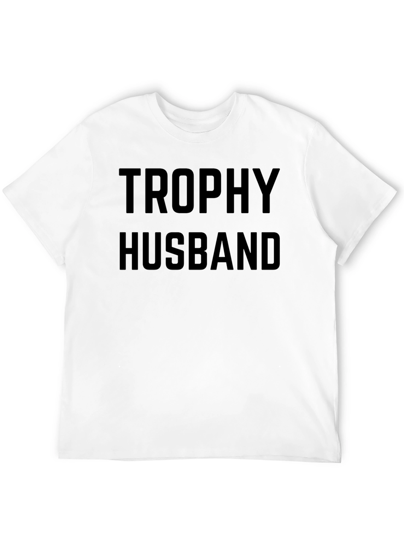 Trophy Husband Black Crew Neck T-Shirt
