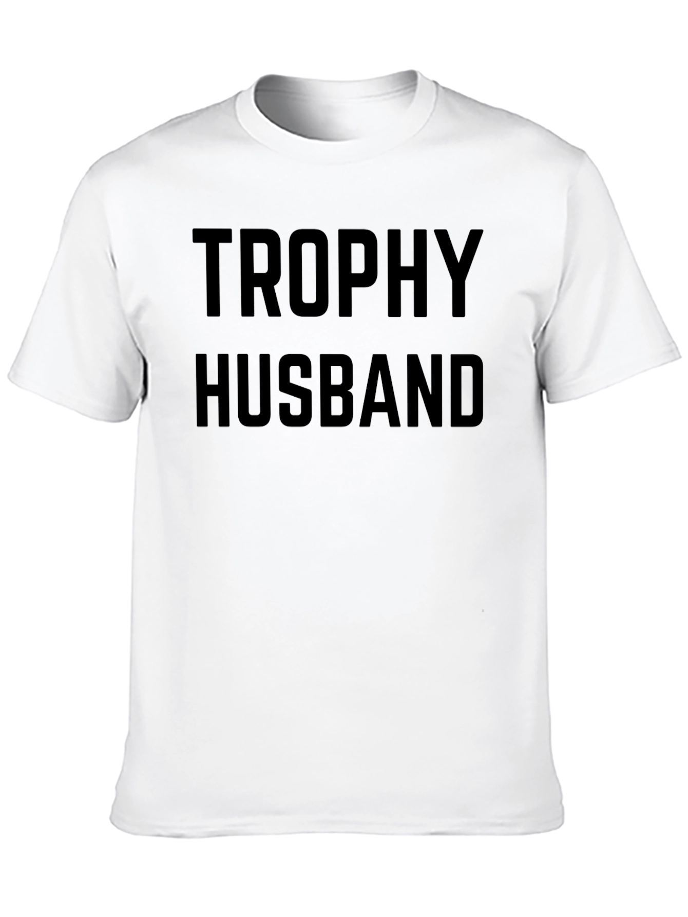 Trophy Husband Black Crew Neck T-Shirt
