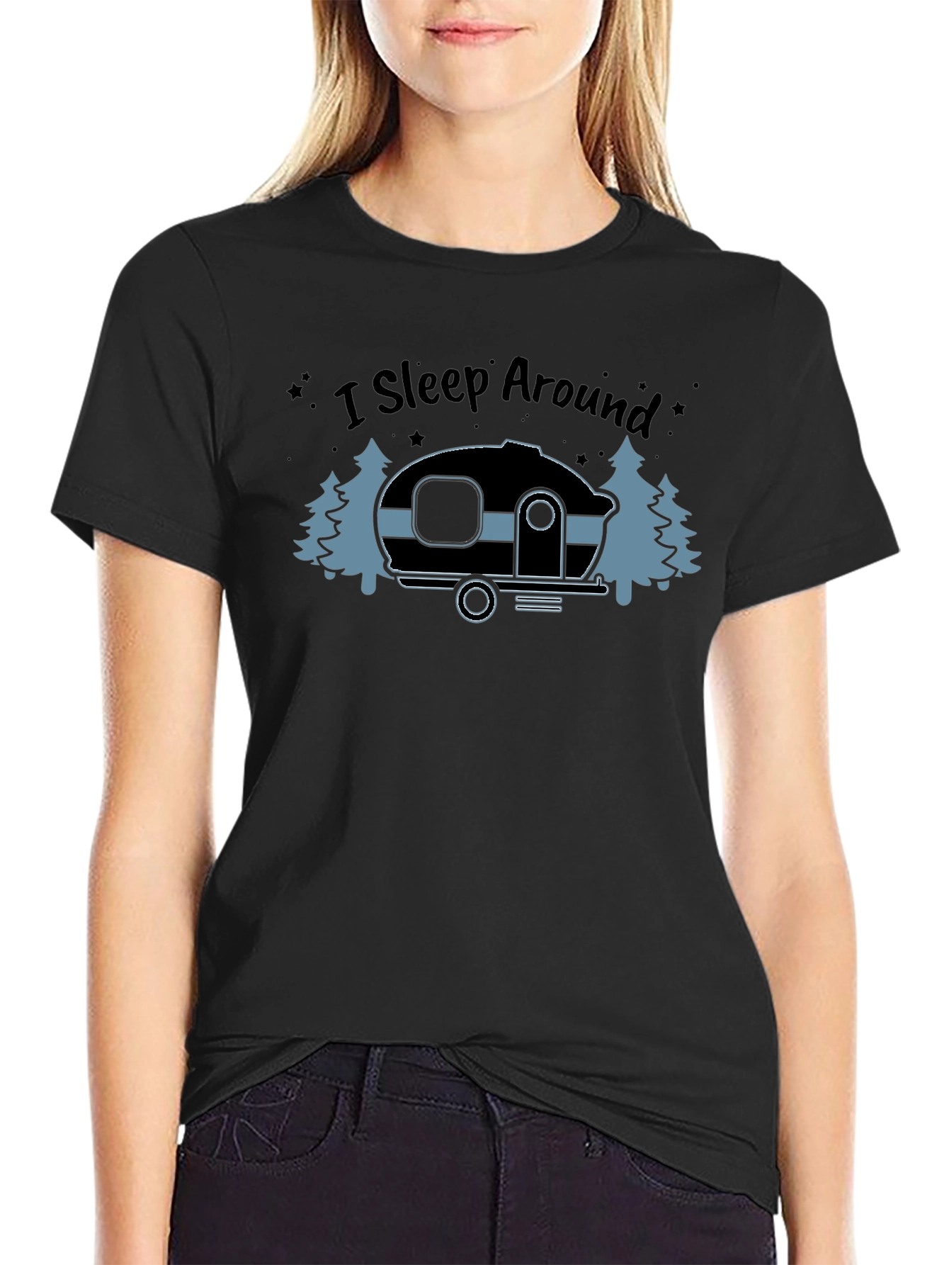 I Sleep Around Camping T-Shirt