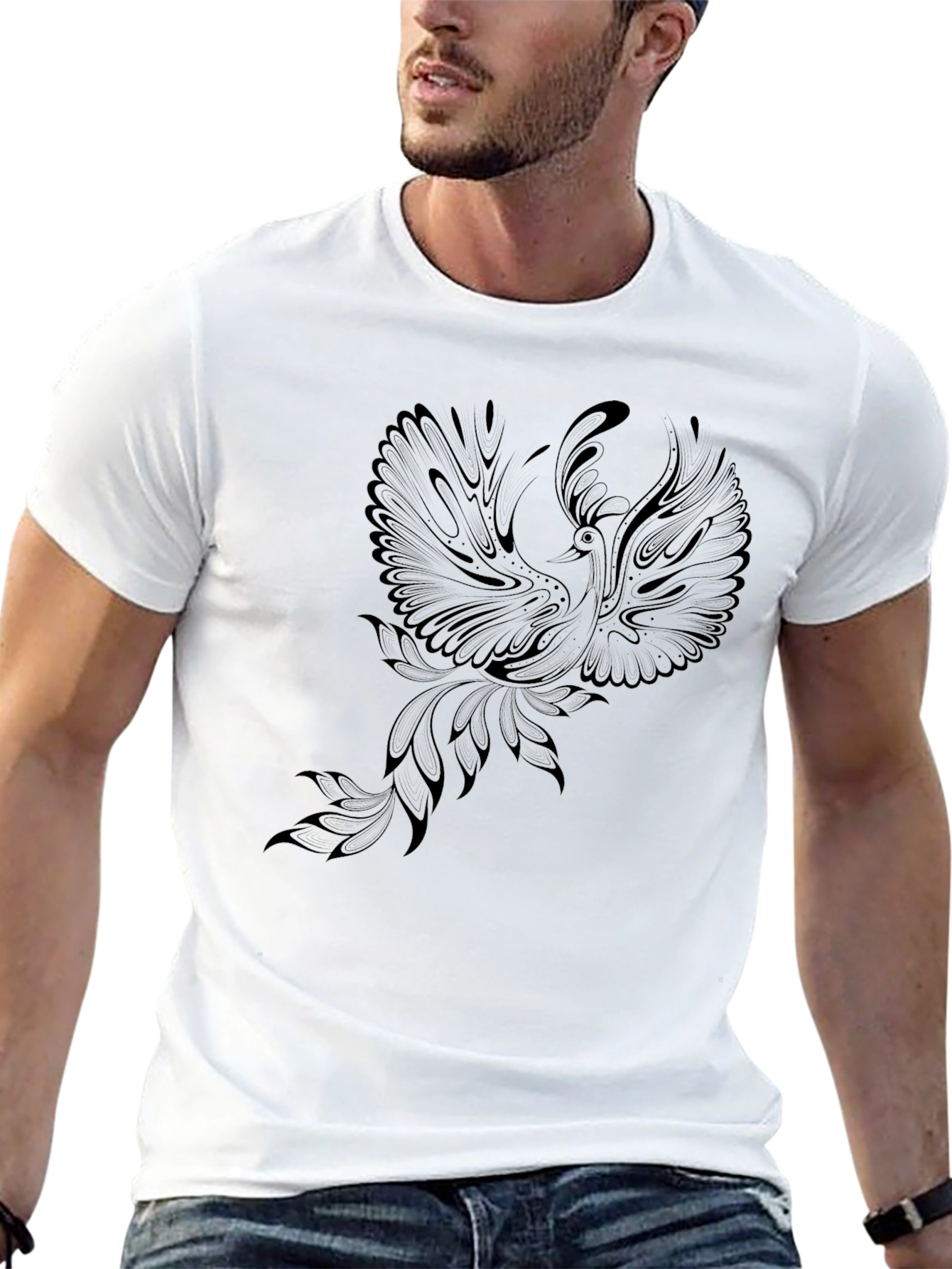 Black Phoenix Graphic T-Shirt