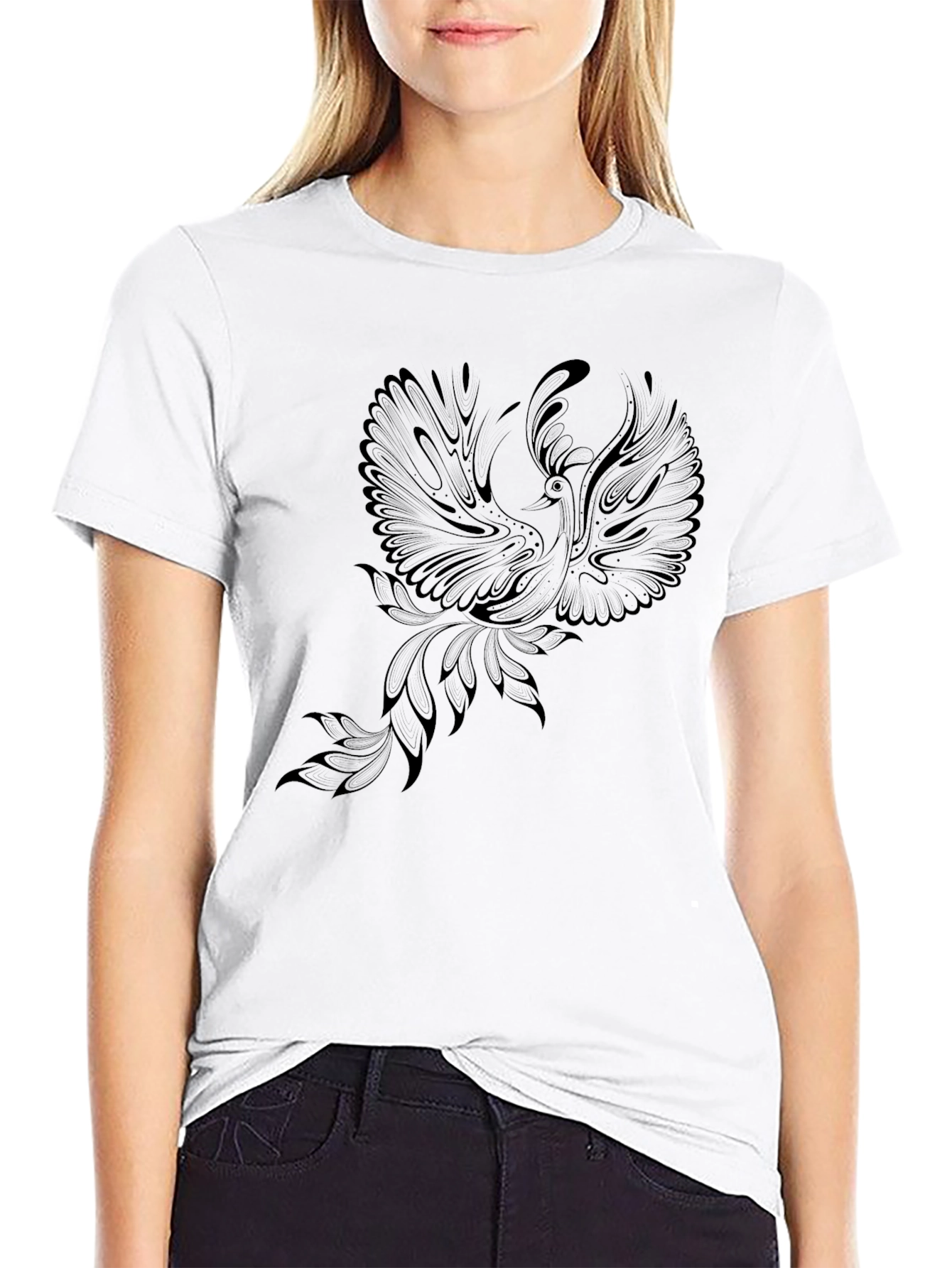 Black Phoenix Graphic T-Shirt