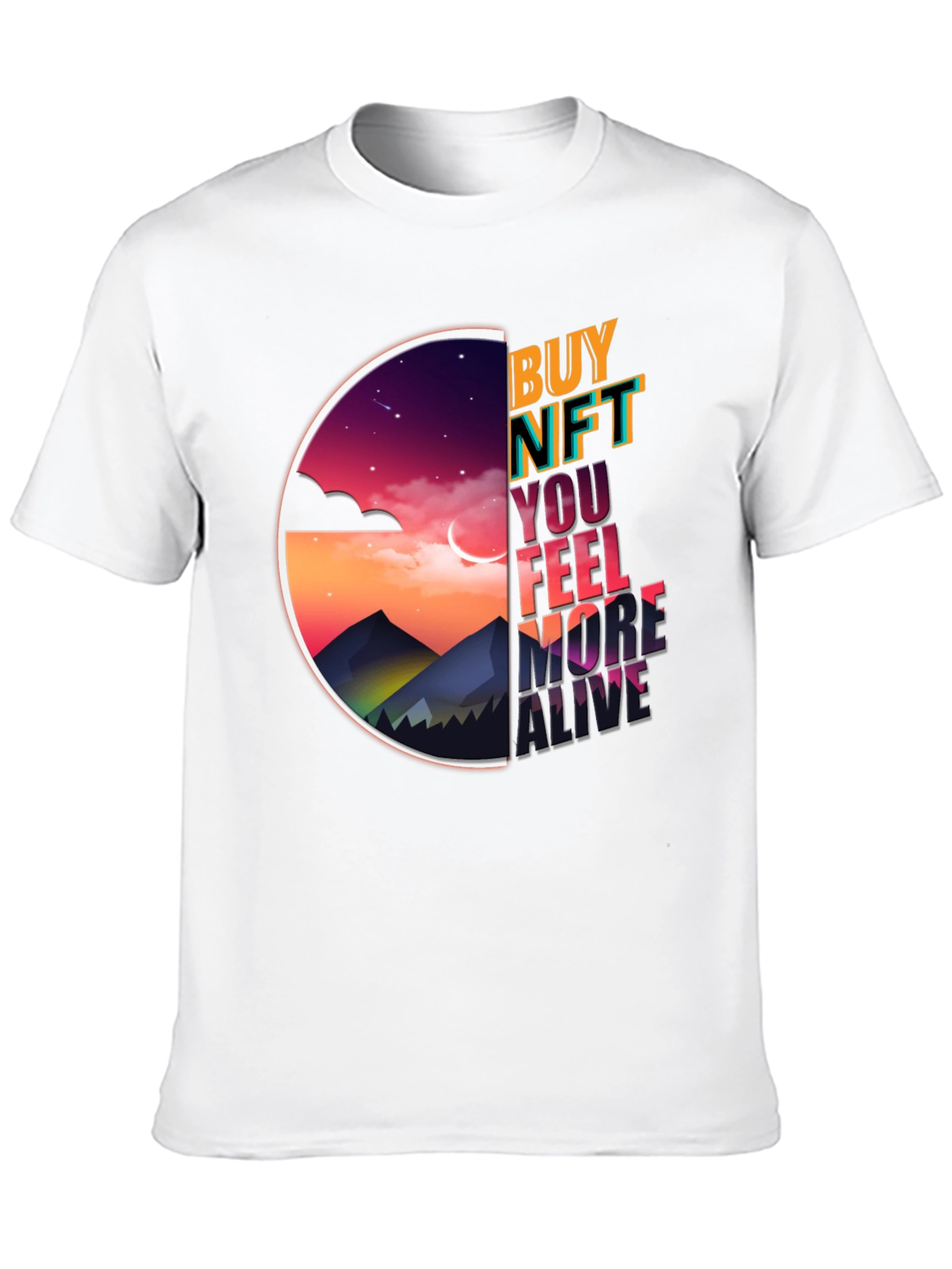 Buy NFT Feel More Alive Graphic Tee