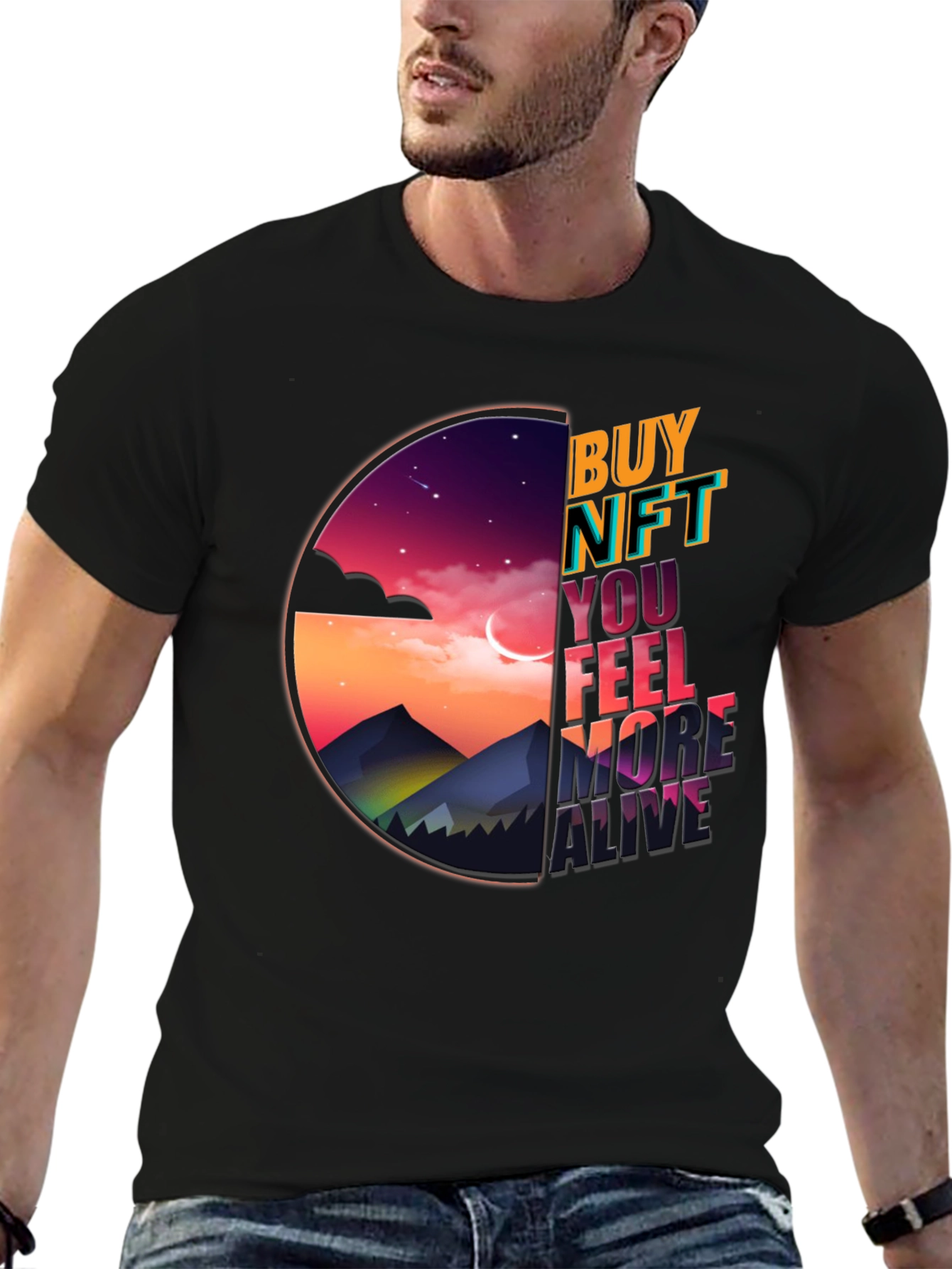 Buy NFT Feel More Alive Graphic Tee
