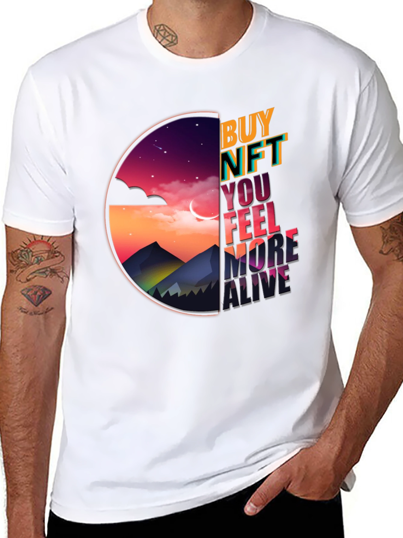 Buy NFT Feel More Alive Graphic Tee