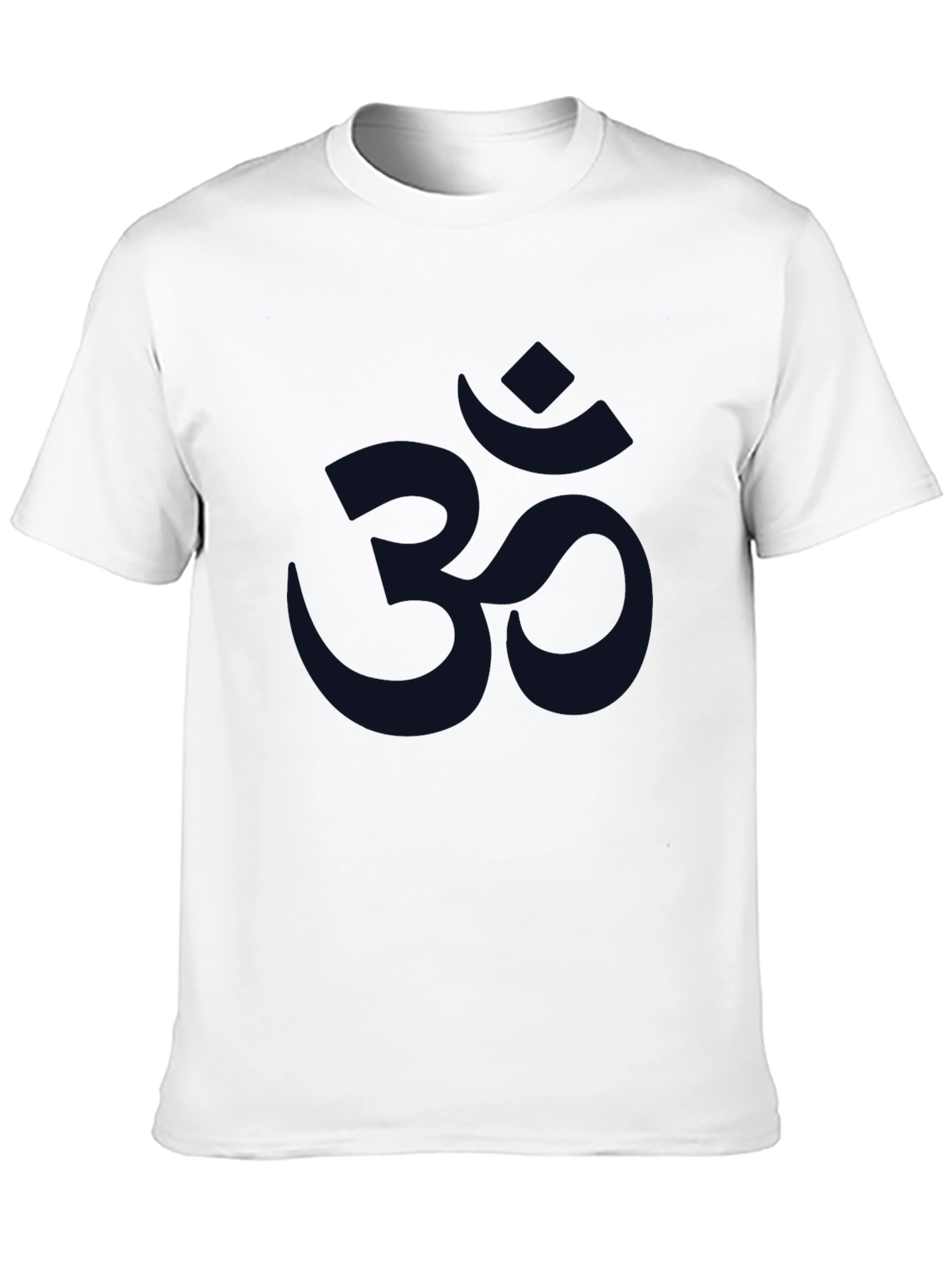 Mens Om Symbol Graphic Print Tee - Black