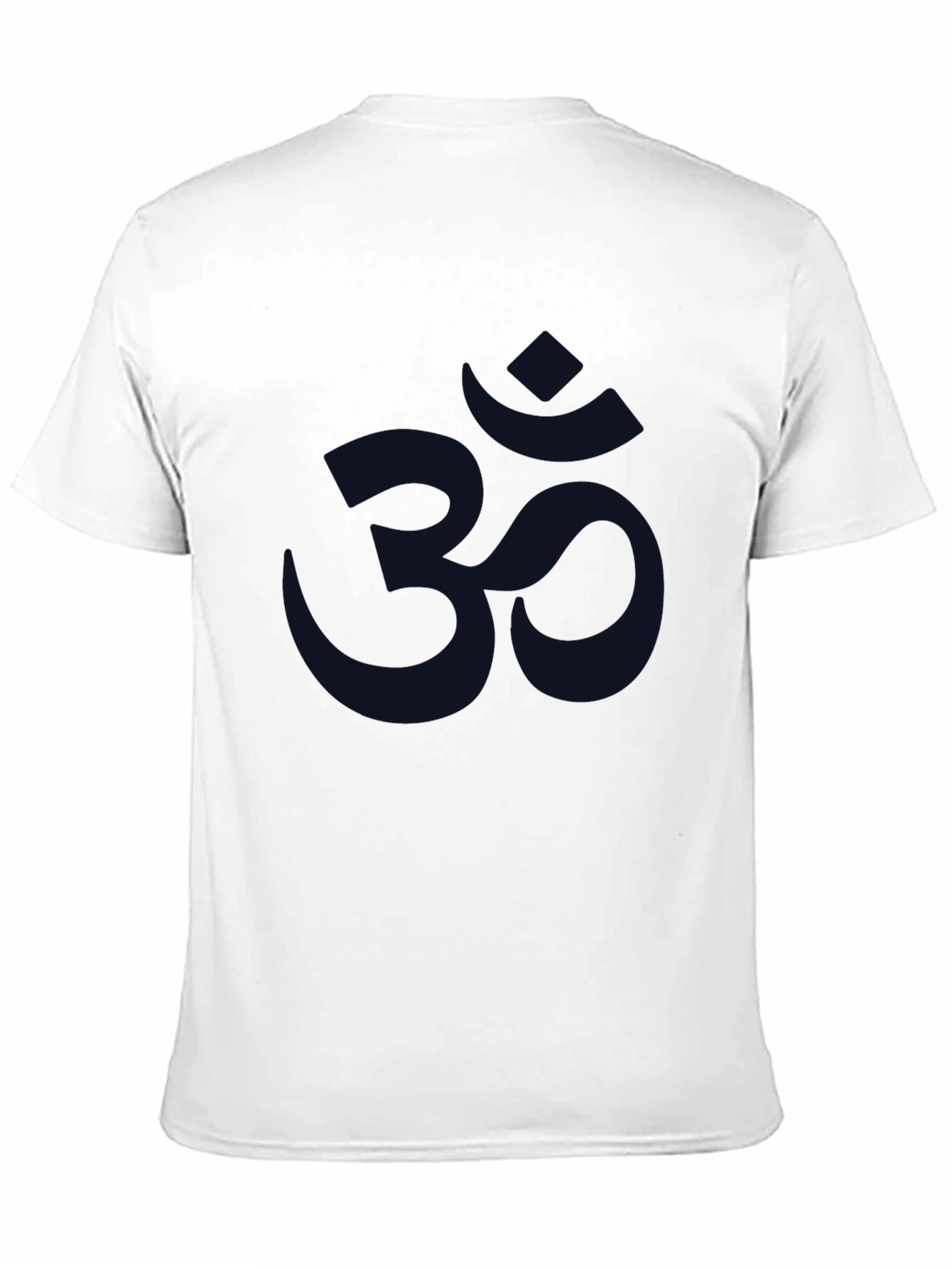 Mens Om Symbol Graphic Print Tee - Black