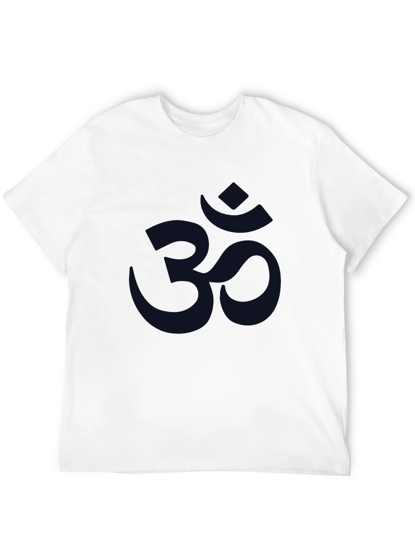 Mens Om Symbol Graphic Print Tee - Black