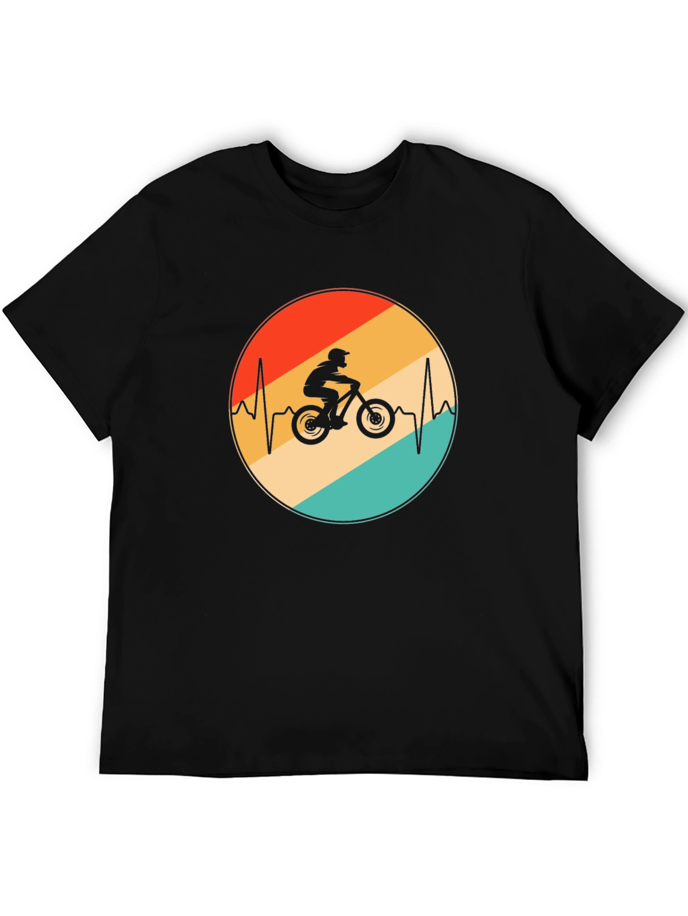Mountain Bike Heartbeat Graphic Tee