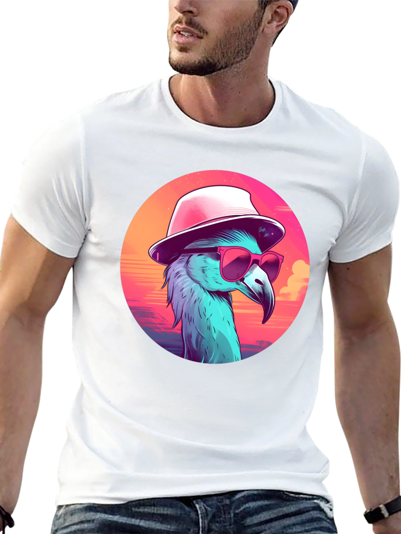 Cool Flamingo T-Shirt - Tropical Style