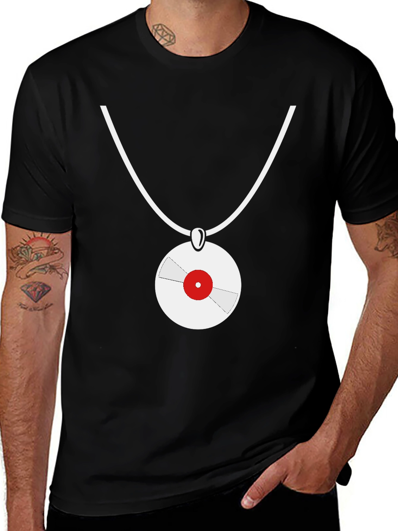 Vinyl Record Pendant T-Shirt