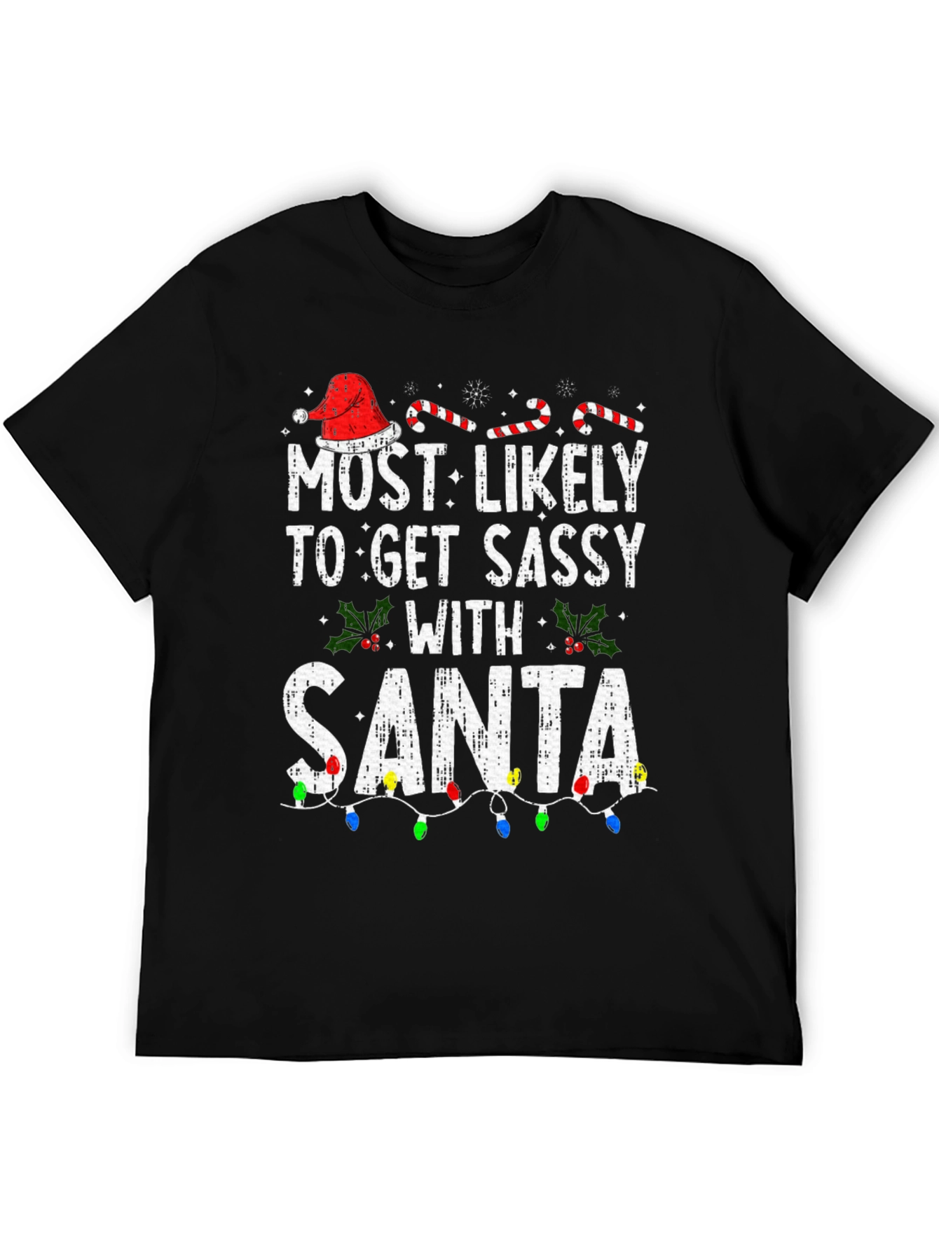 Sassy Santa Christmas T-Shirt