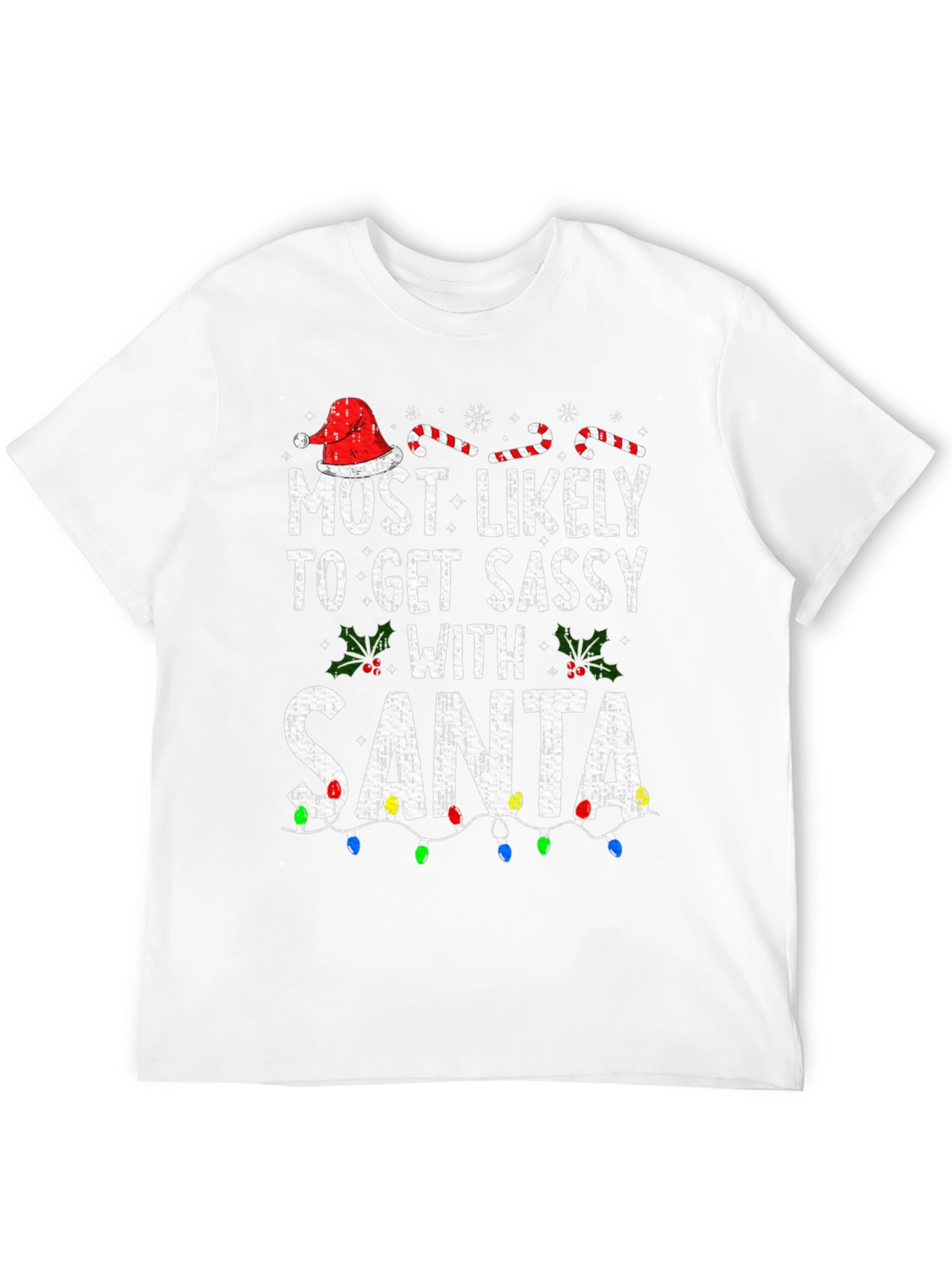 Sassy Santa Christmas T-Shirt