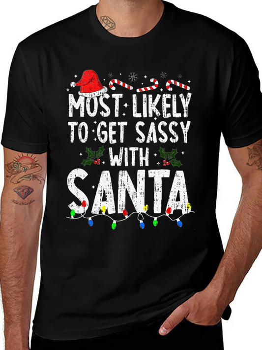 Sassy Santa Christmas T-Shirt