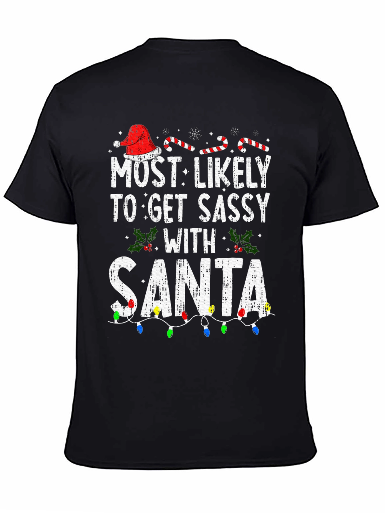 Sassy Santa Christmas T-Shirt