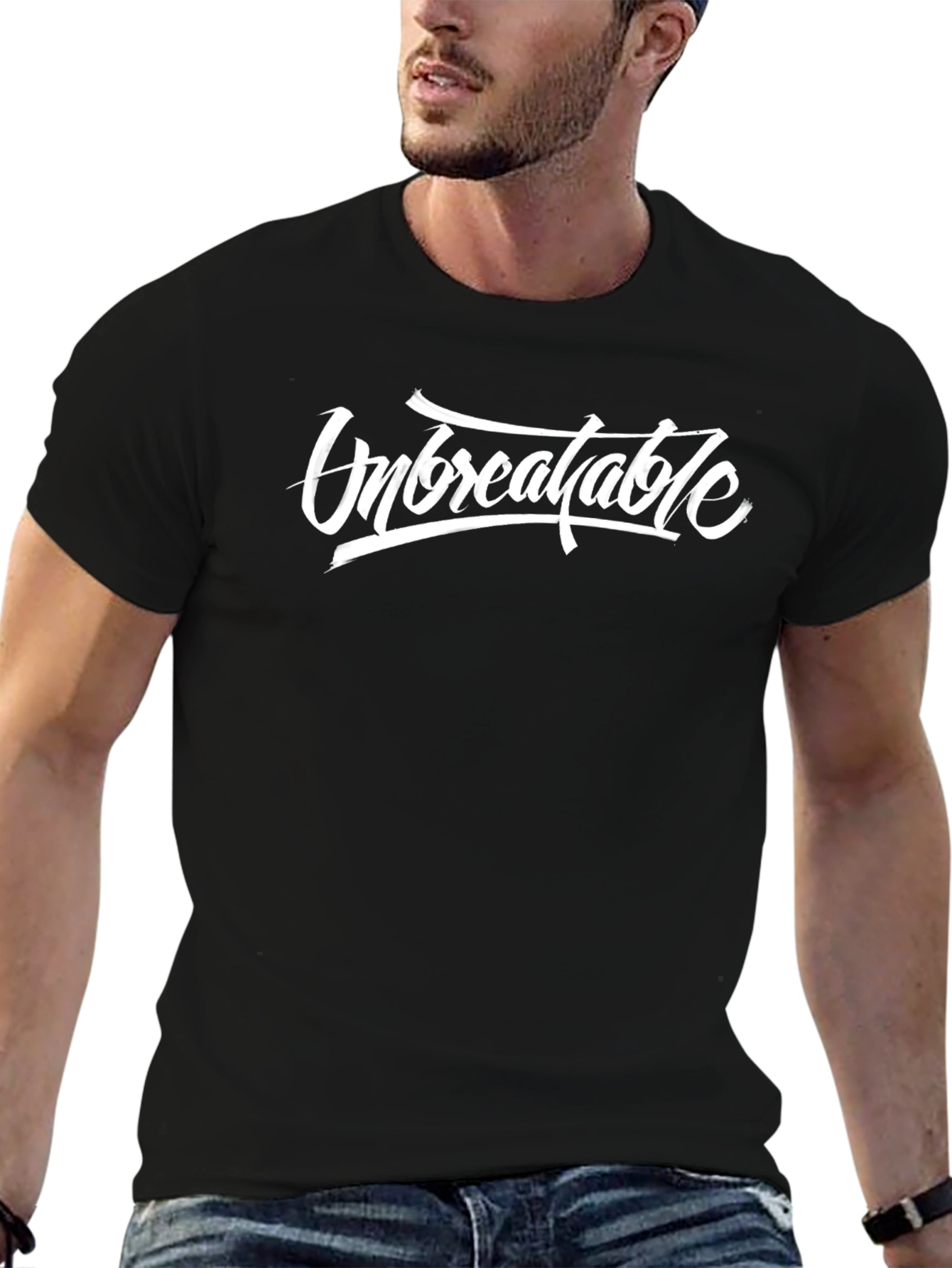 Unbreakable Black Graphic Tee - Stylish Comfort Fit