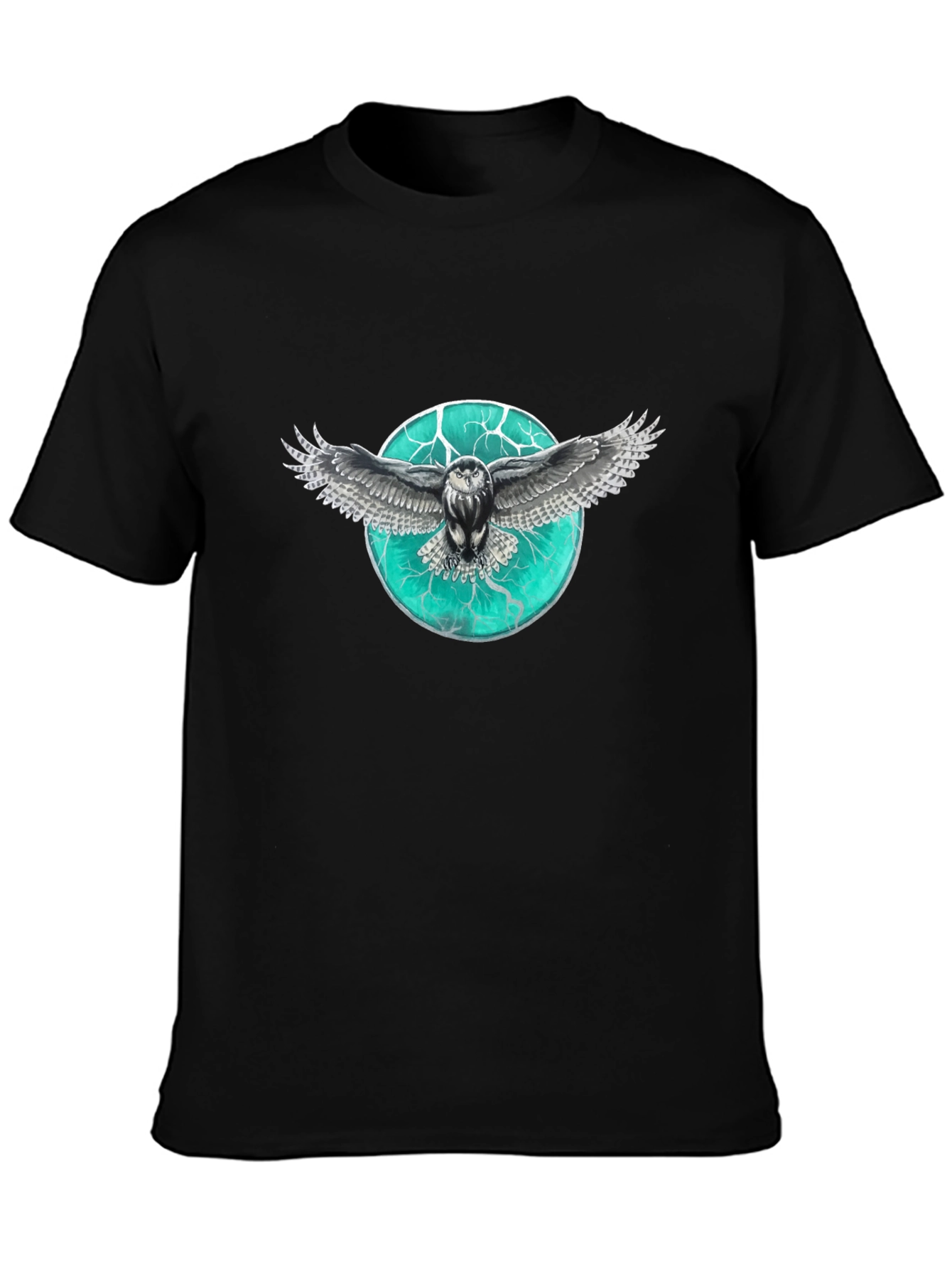 Owl Graphic Print Mens T-Shirt