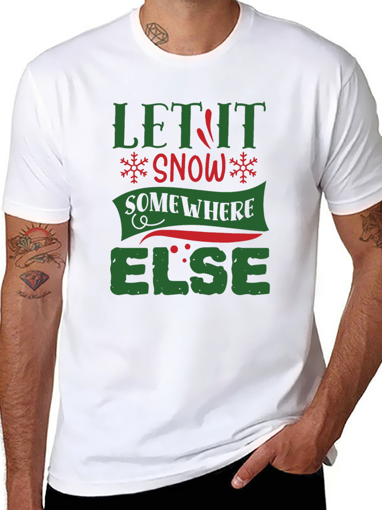 Let It Snow Graphic Tee - Christmas T-Shirt