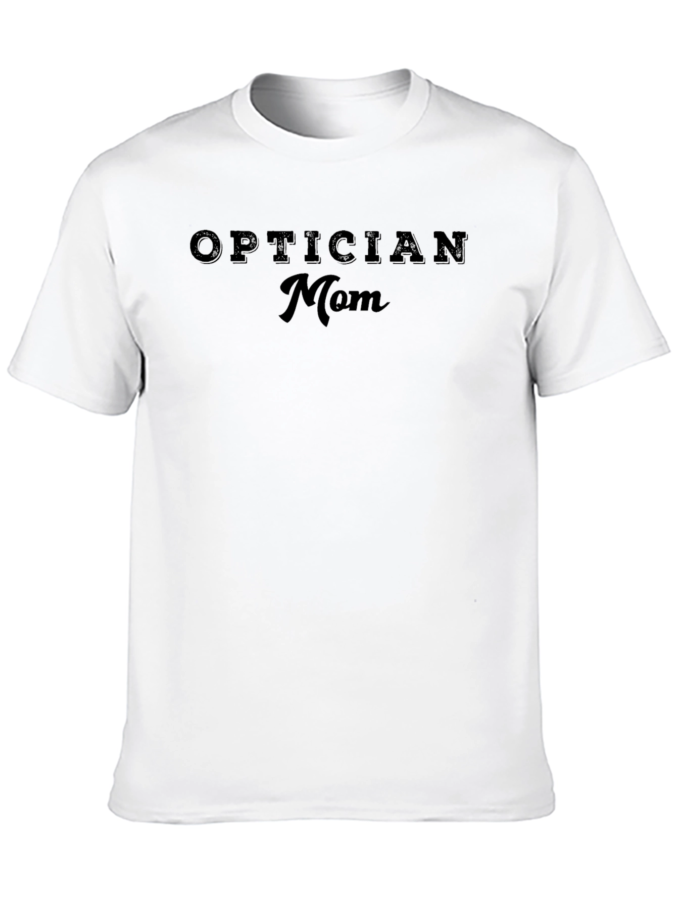 Optician Mom T-Shirt - Black Casual Tee