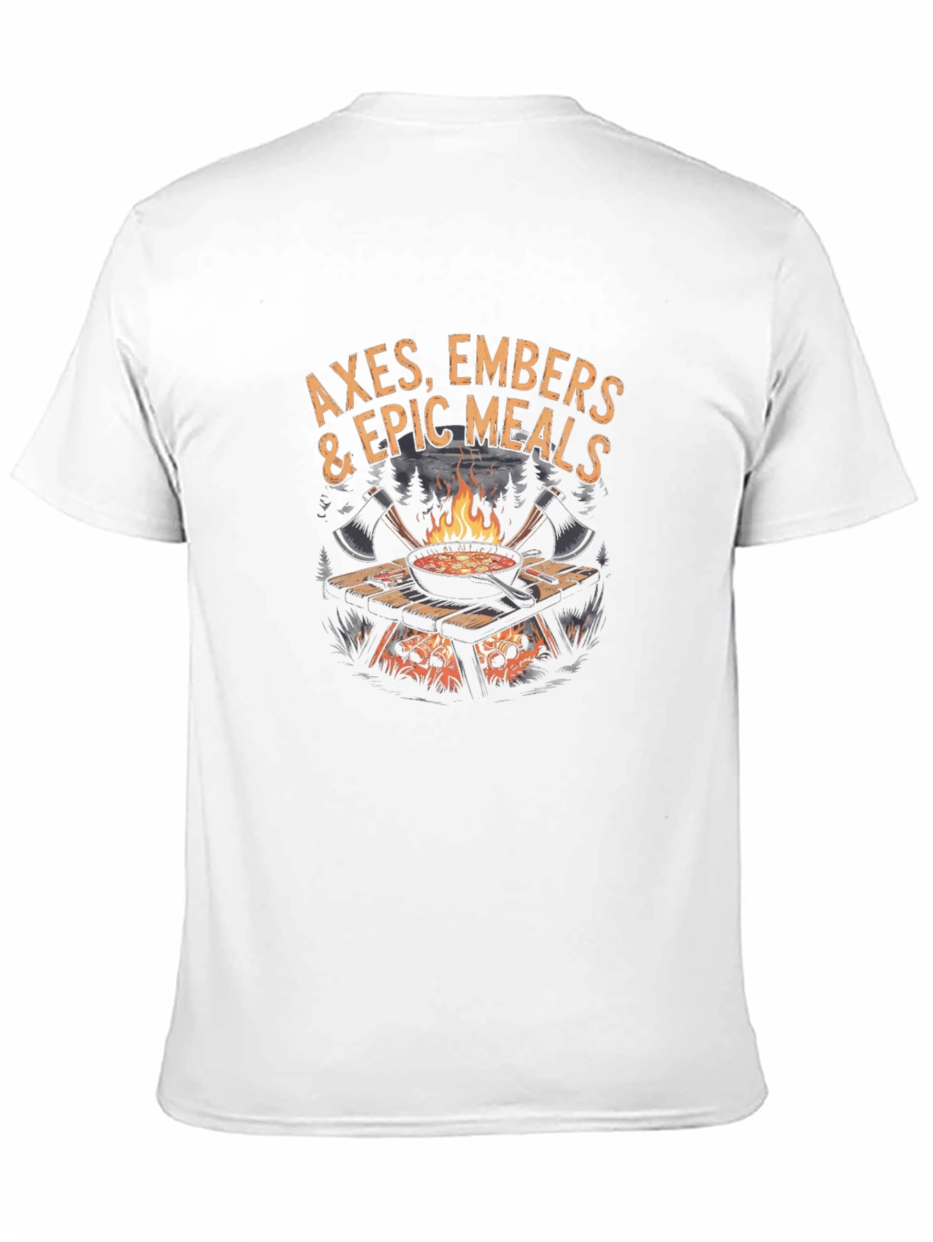 Axes Embers & Epic Meals Graphic T-Shirt