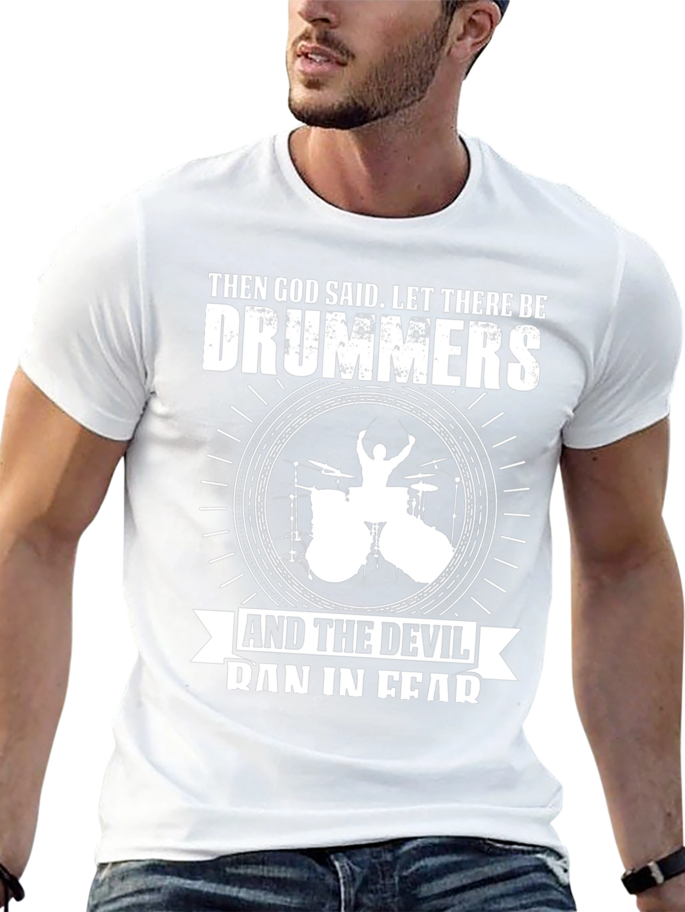 Drummers T-Shirt: God Said Let There Be Drummers!
