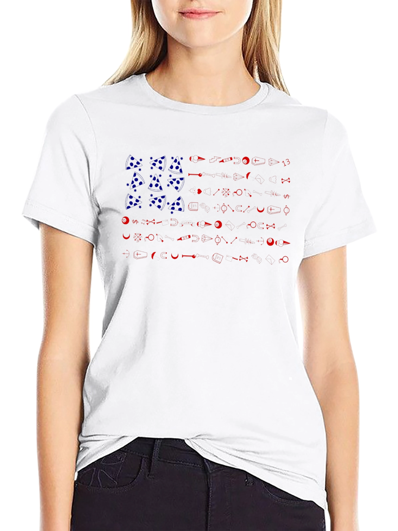Esoteric Symbol Flag Graphic T-Shirt