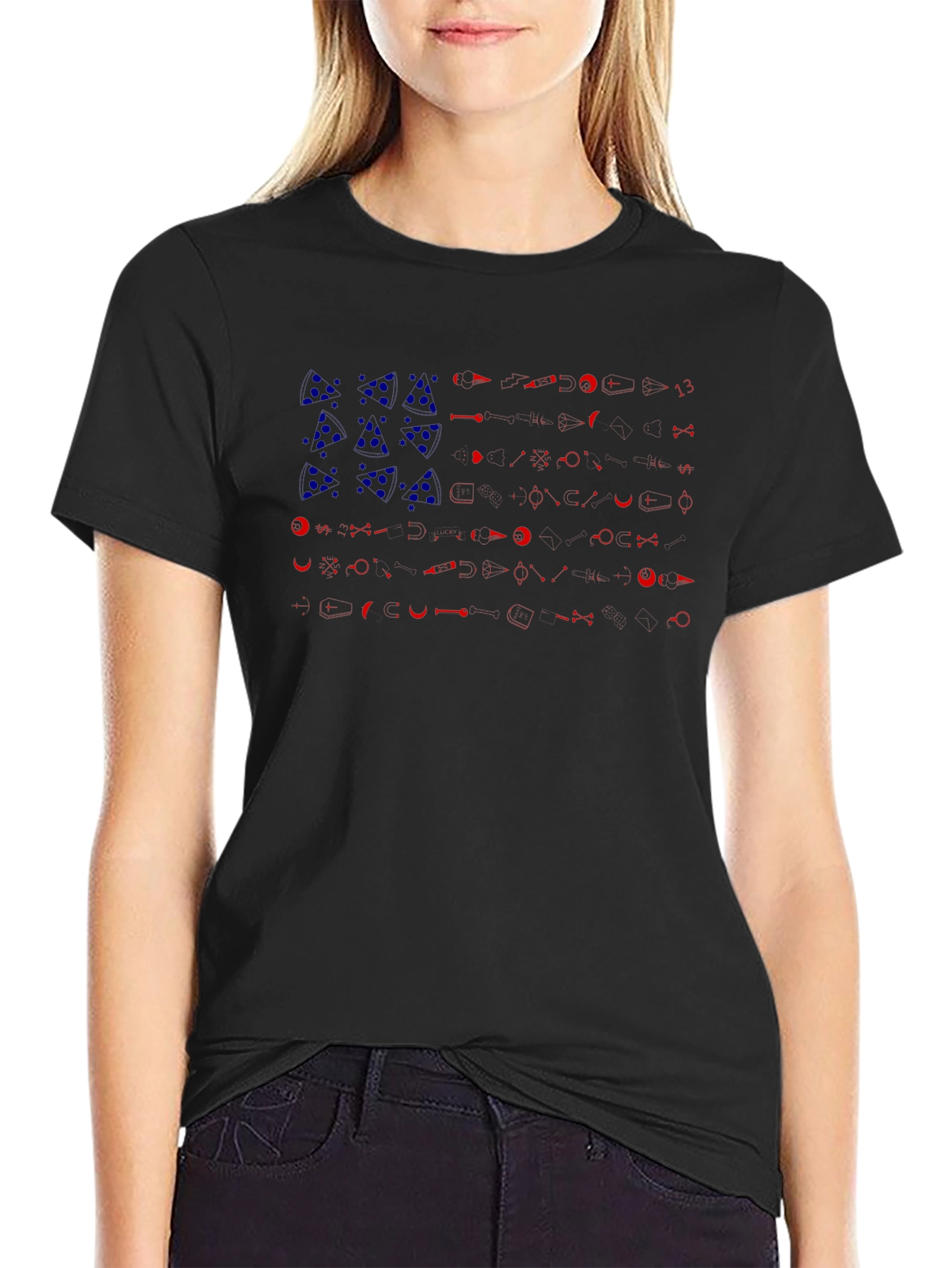 Esoteric Symbol Flag Graphic T-Shirt