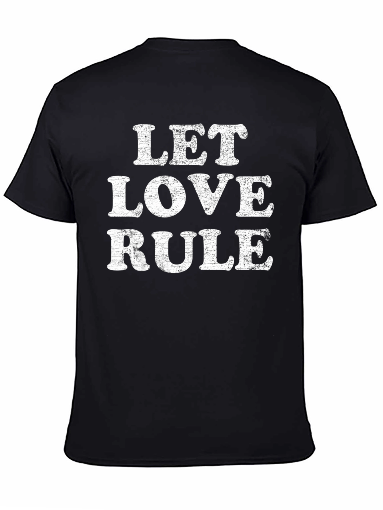 Let Love Rule T-Shirt - Black Graphic Tee