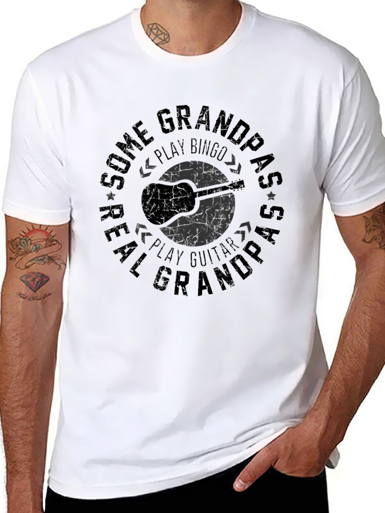 Real Grandpas Play Guitar T-Shirt