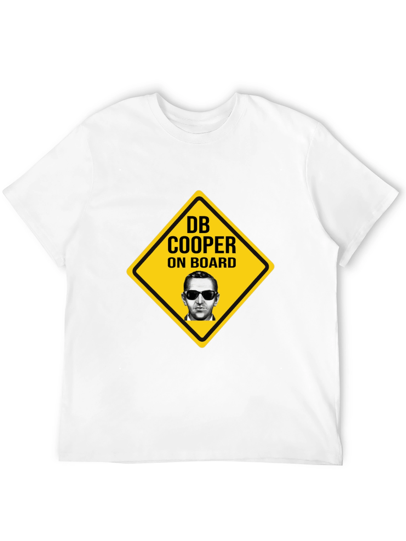 DB Cooper On Board Novelty Graphic T-Shirt