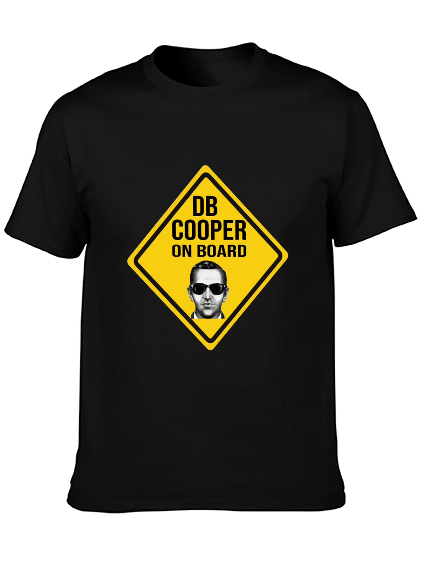 DB Cooper On Board Novelty Graphic T-Shirt