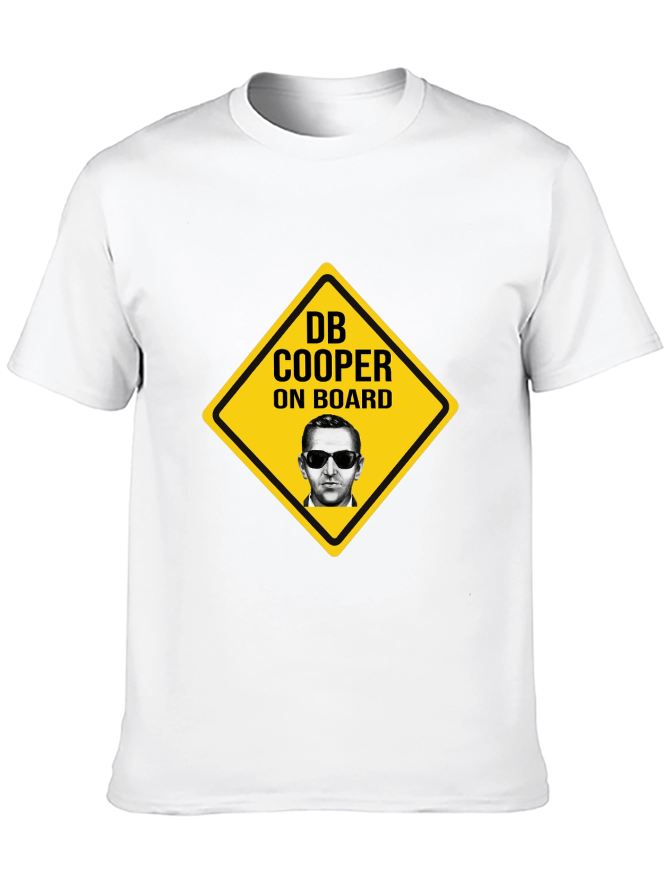 DB Cooper On Board Novelty Graphic T-Shirt