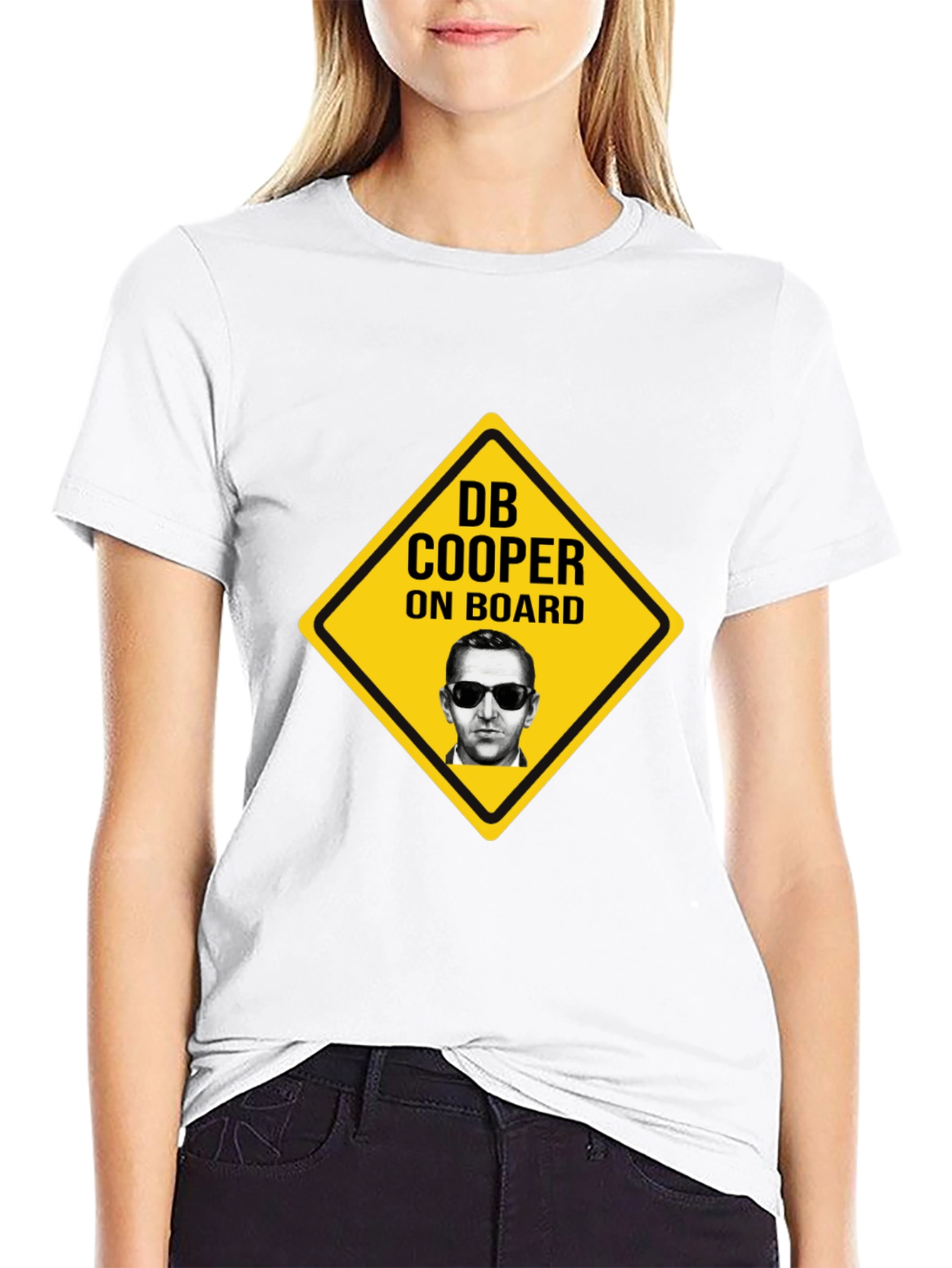 DB Cooper On Board Novelty Graphic T-Shirt
