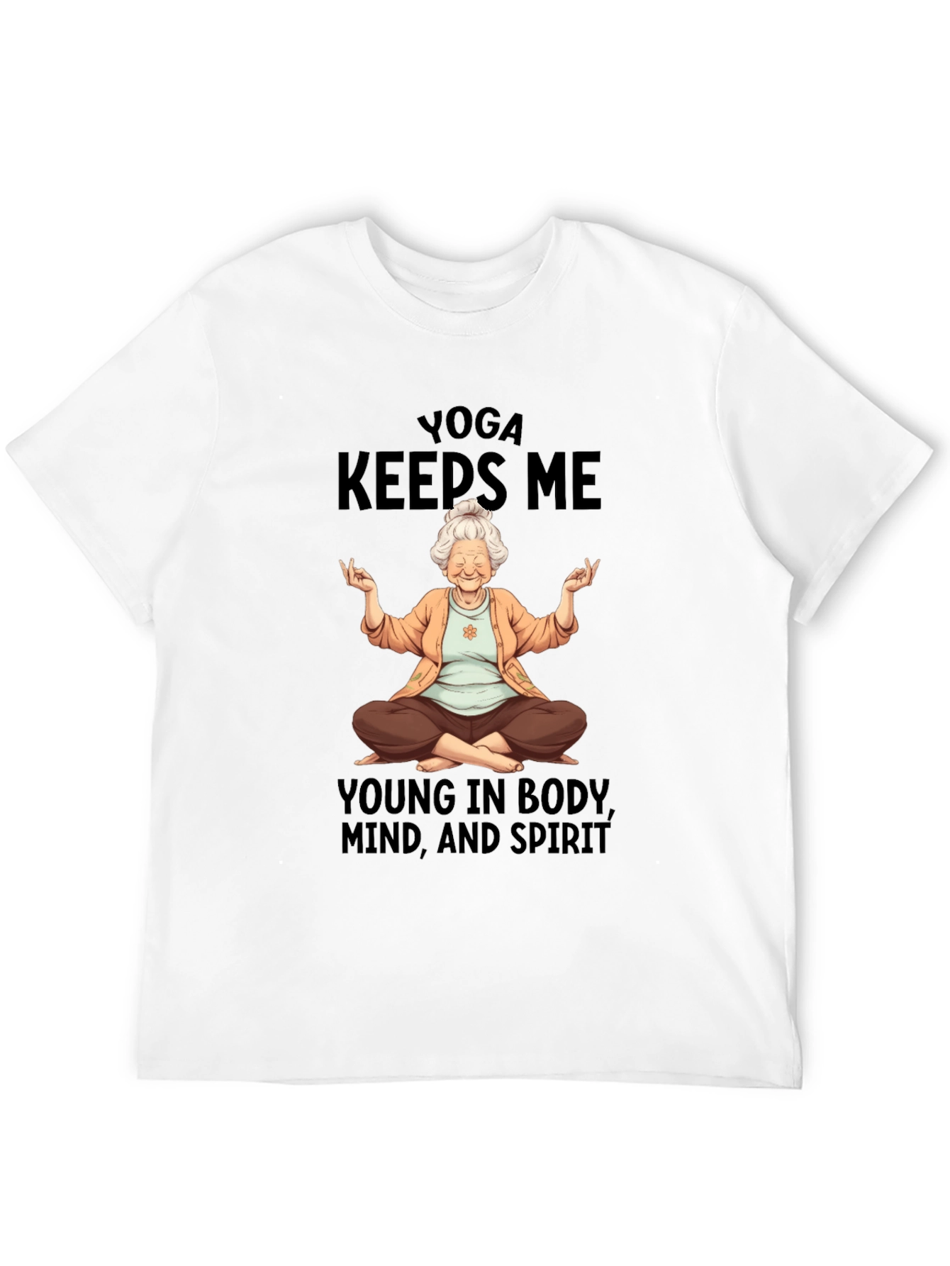 Yoga Keeps Me Young Graphic T-Shirt