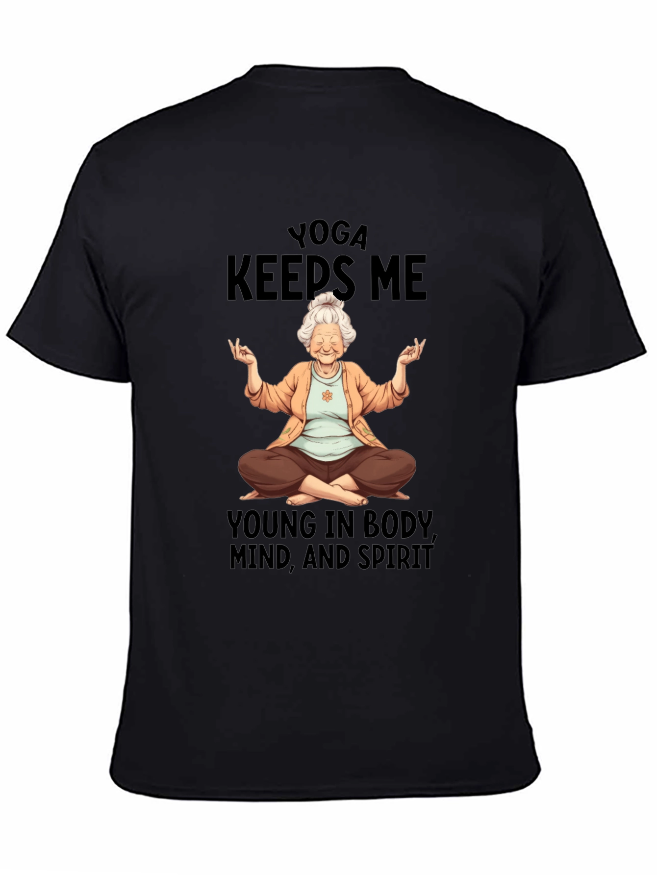 Yoga Keeps Me Young Graphic T-Shirt