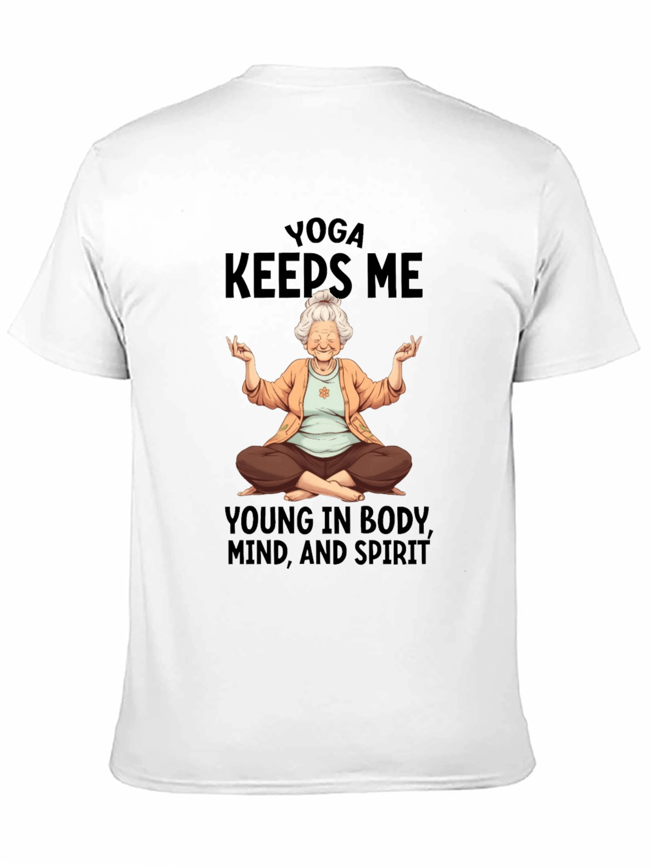 Yoga Keeps Me Young Graphic T-Shirt
