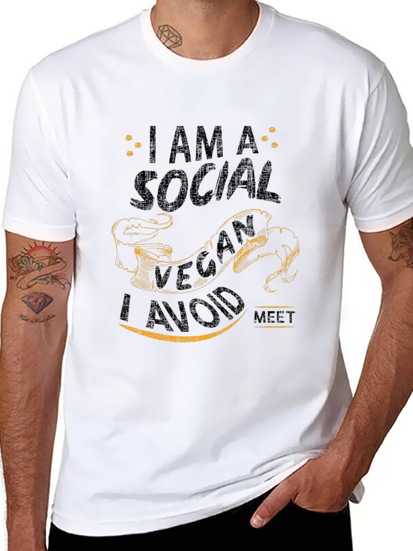 Social Vegan Humor T-Shirt