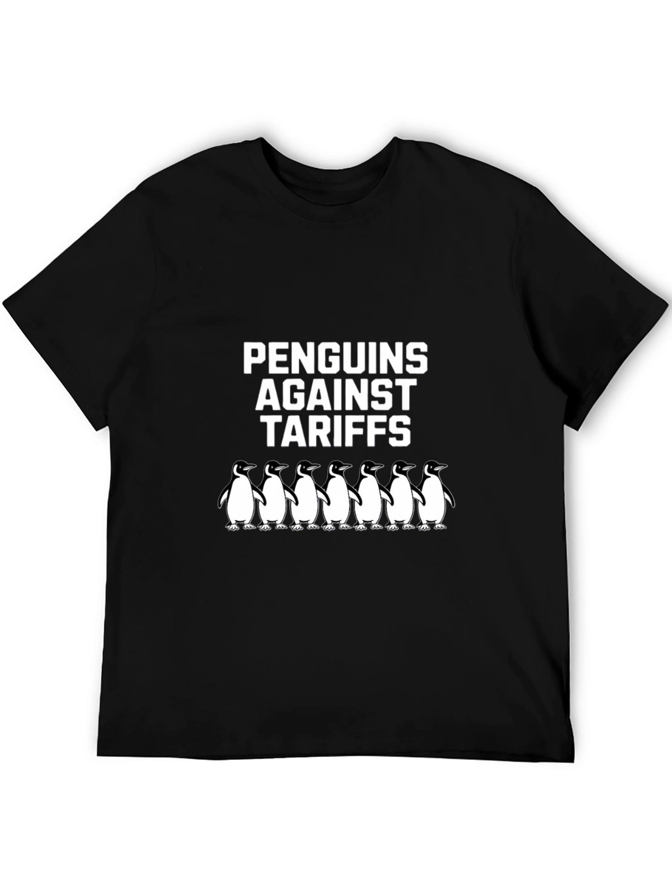 Penguins Against Tariffs Graphic T-Shirt