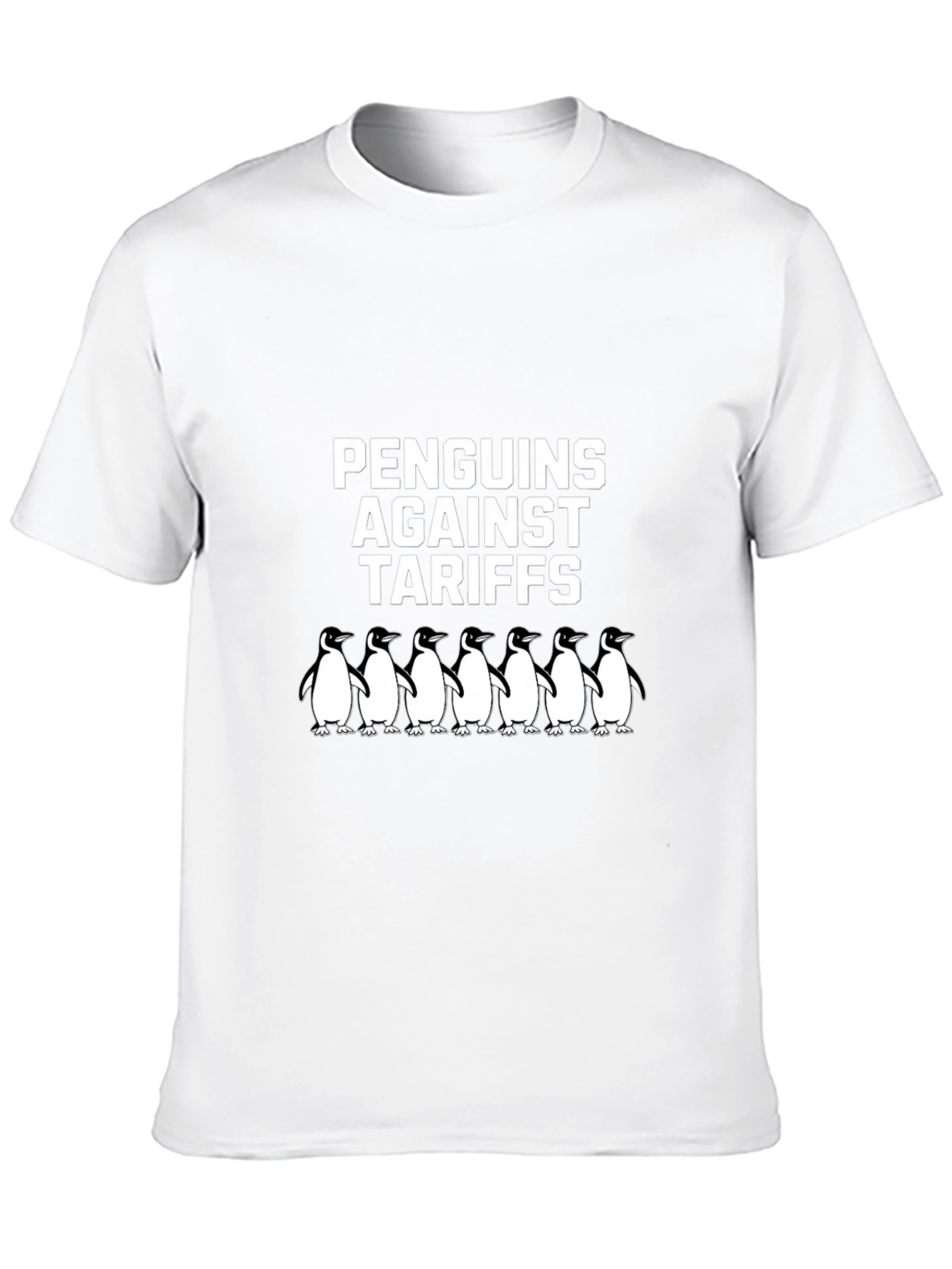Penguins Against Tariffs Graphic T-Shirt