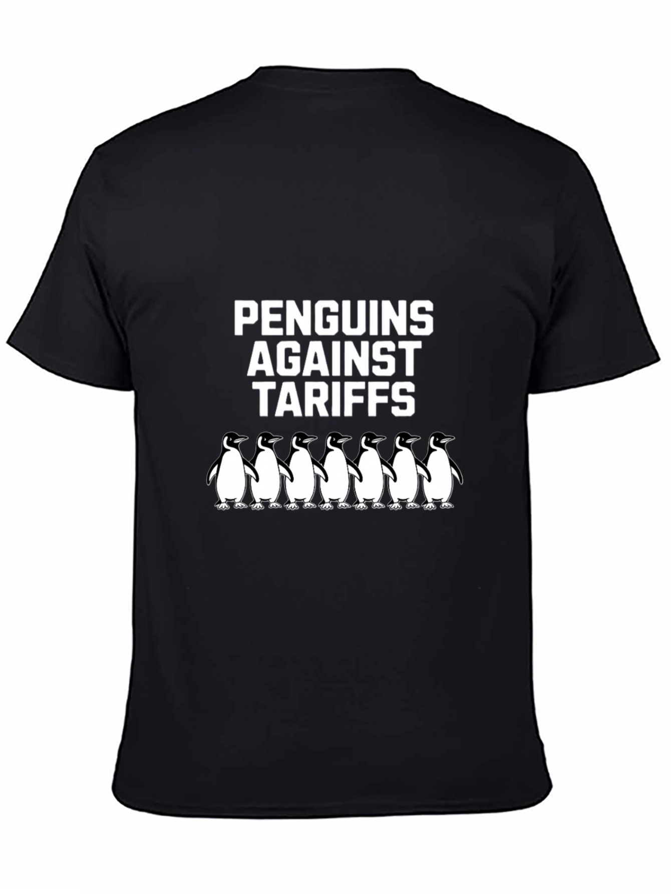 Penguins Against Tariffs Graphic T-Shirt