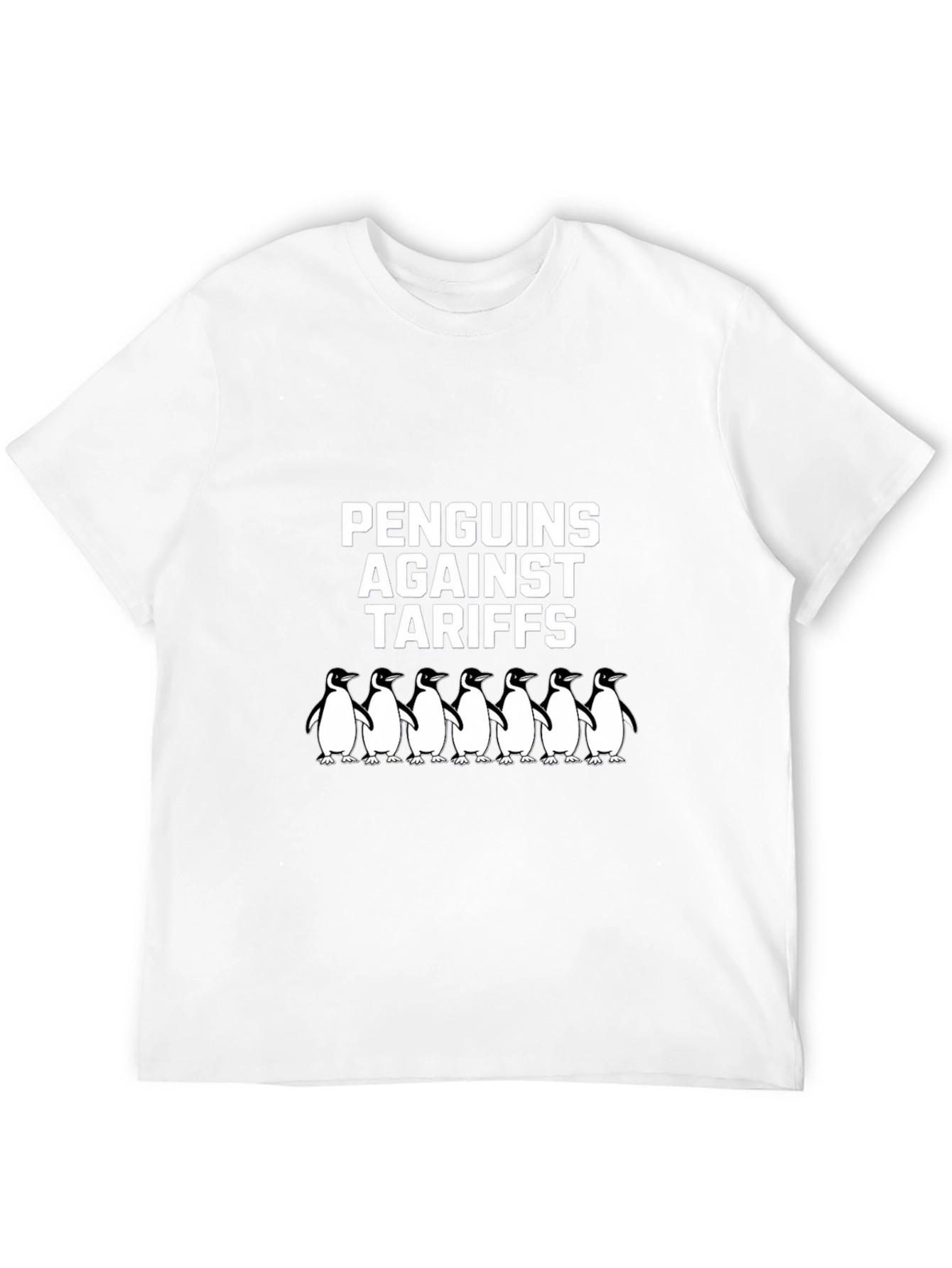 Penguins Against Tariffs Graphic T-Shirt