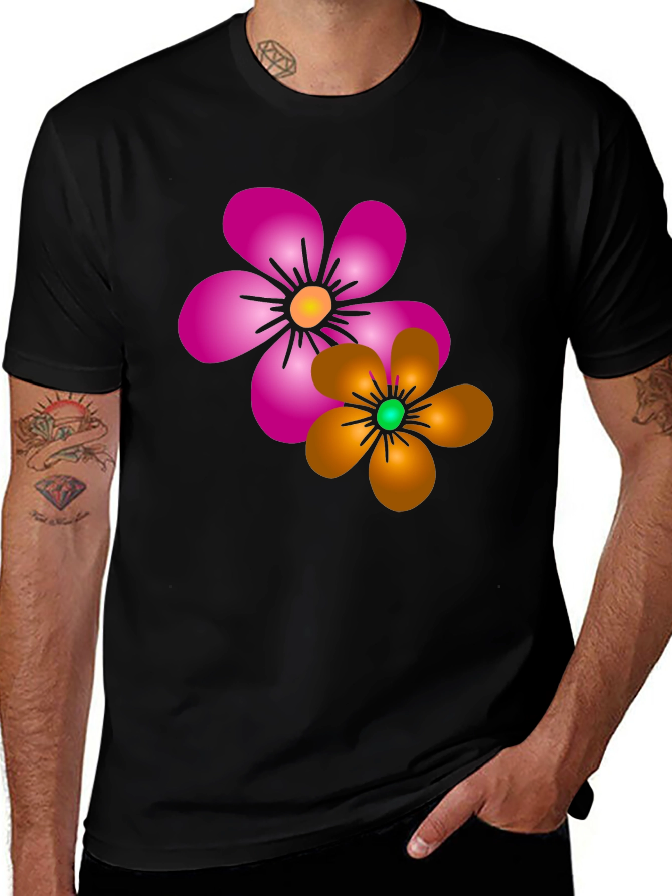 Floral Print T-Shirt: Vibrant Casual Wear
