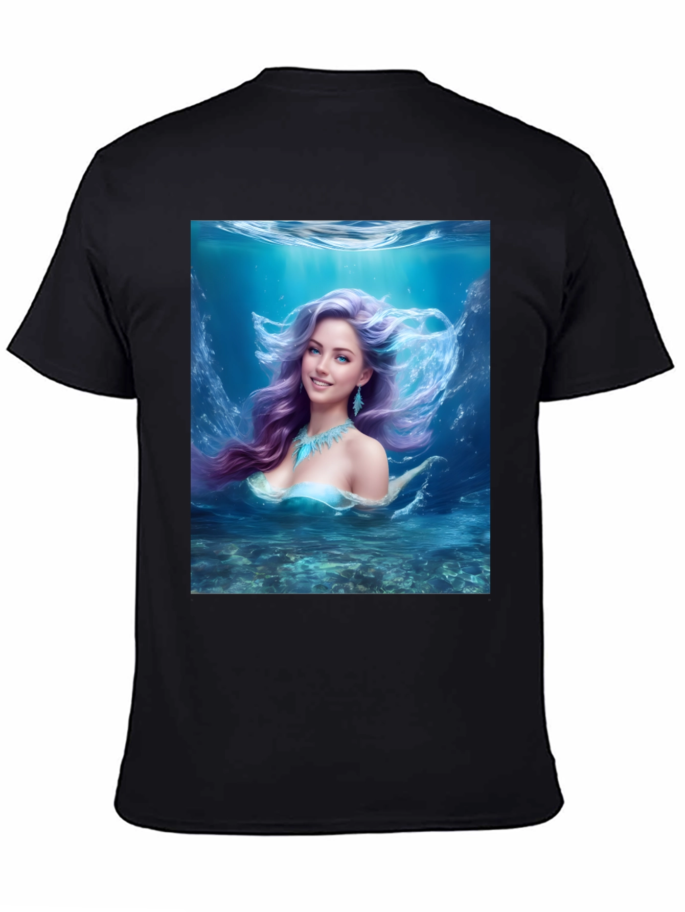 Mermaid Graphic Tee - Fantasy Underwater Design