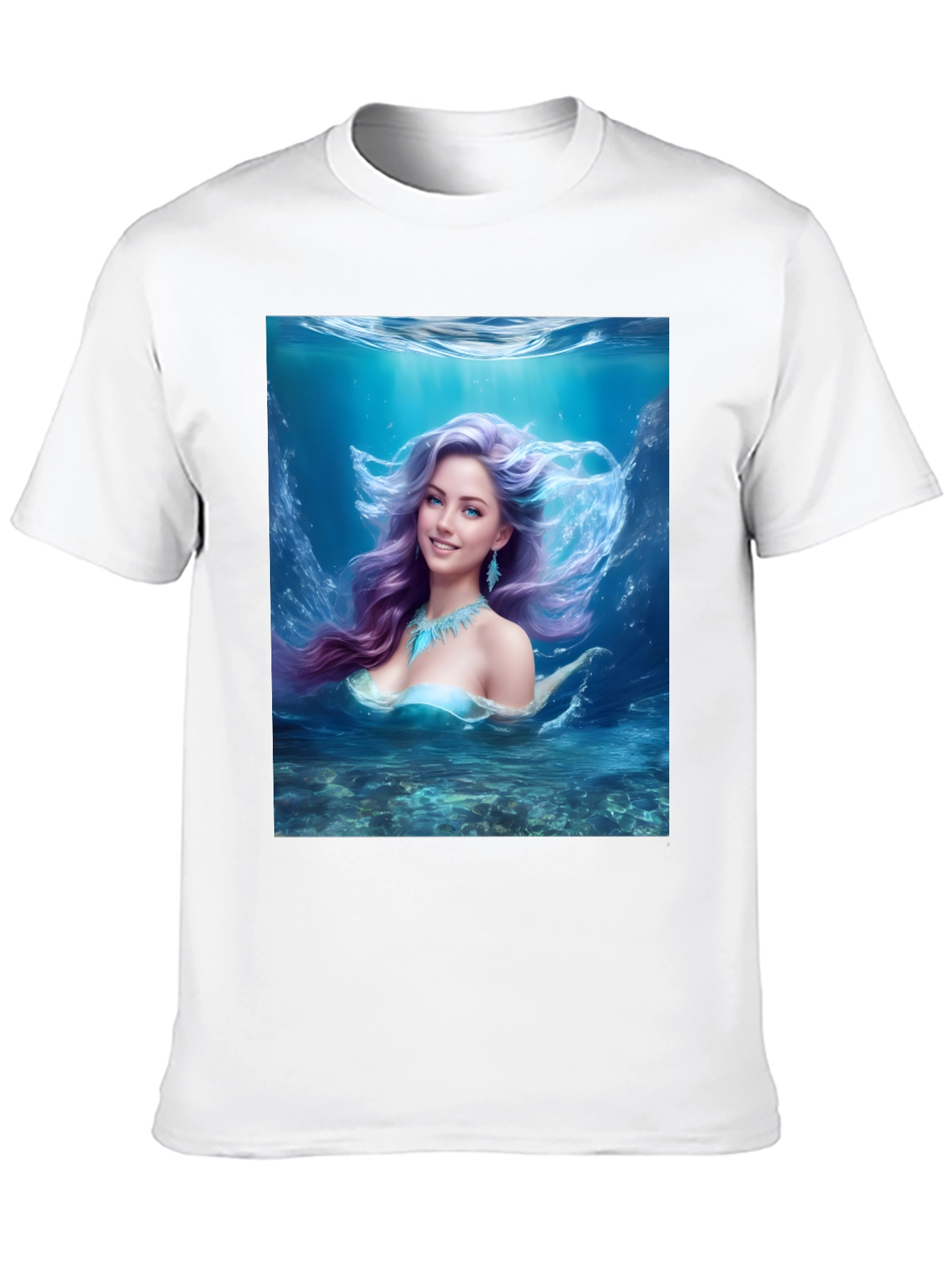 Mermaid Graphic Tee - Fantasy Underwater Design