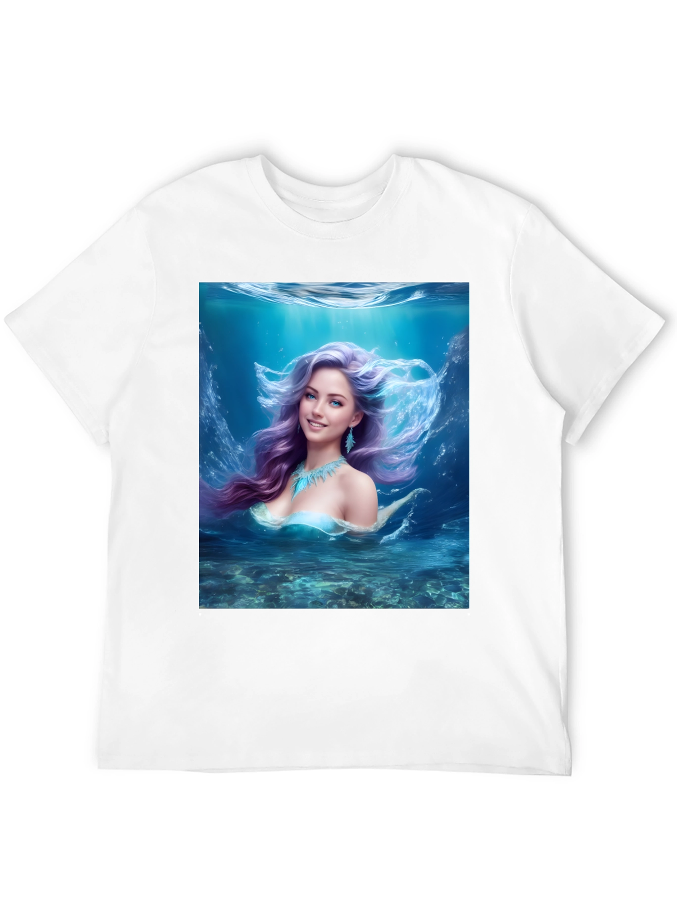 Mermaid Graphic Tee - Fantasy Underwater Design