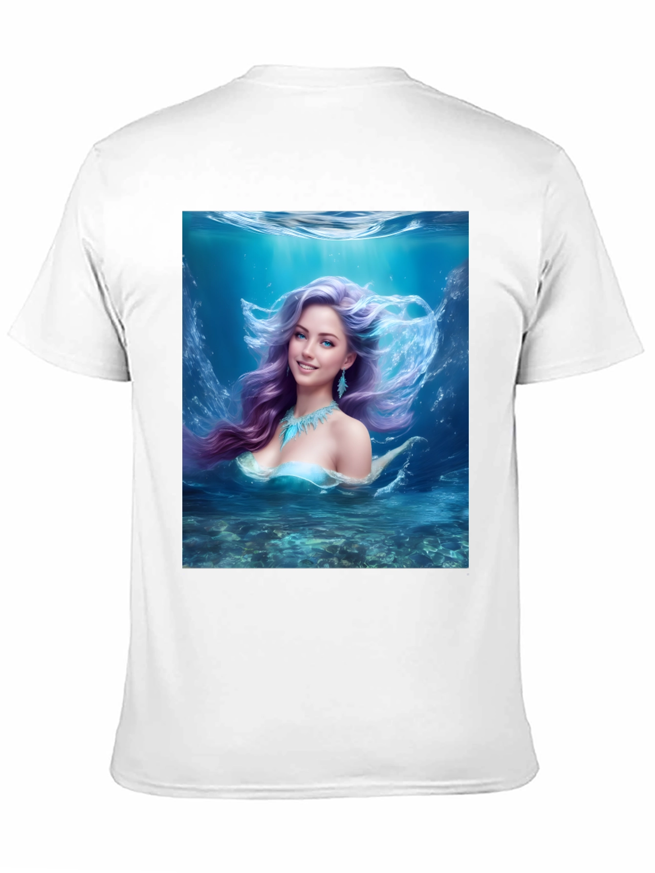 Mermaid Graphic Tee - Fantasy Underwater Design