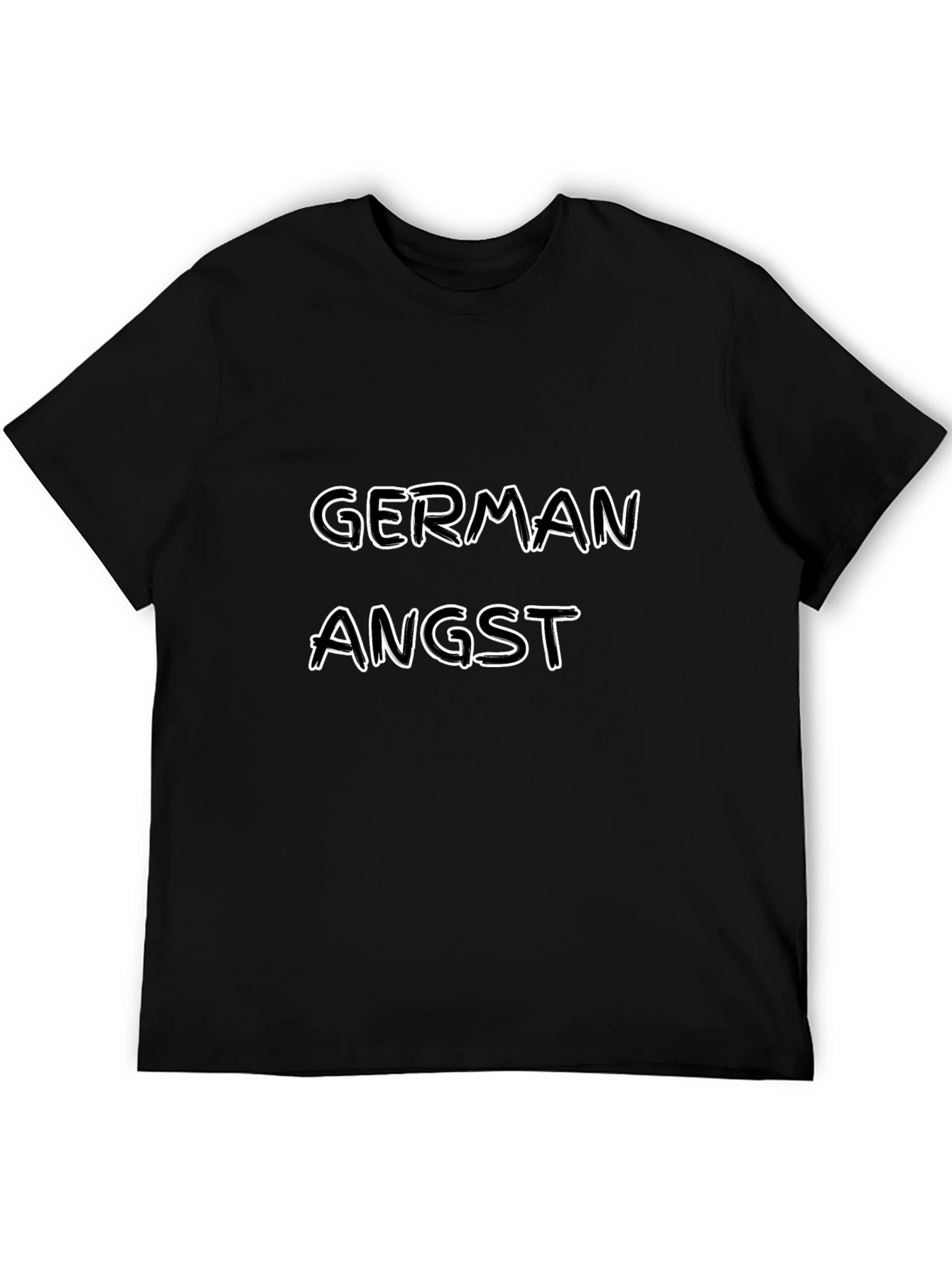 German Angst Graphic Tee - Black Unisex T-Shirt