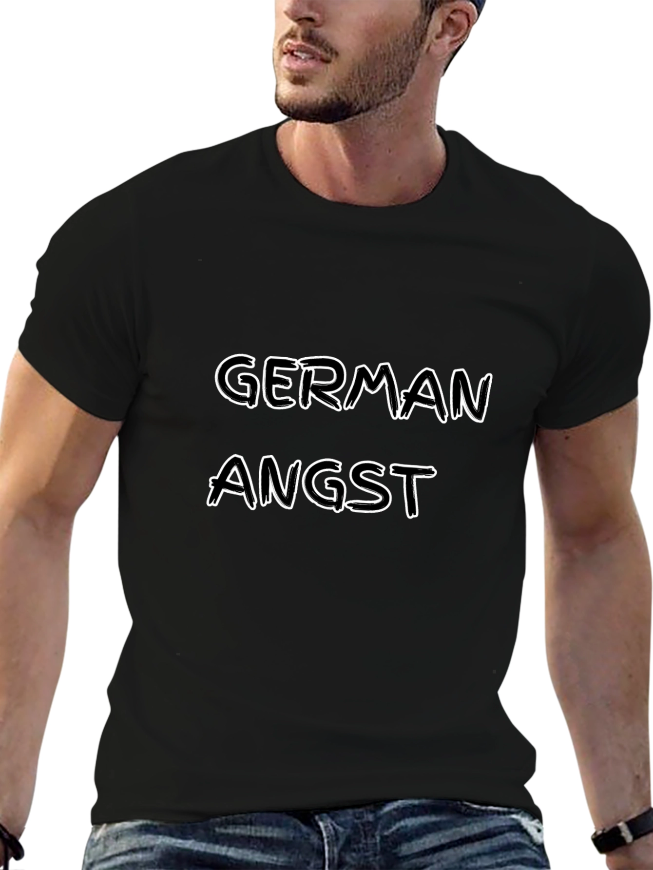 German Angst Graphic Tee - Black Unisex T-Shirt